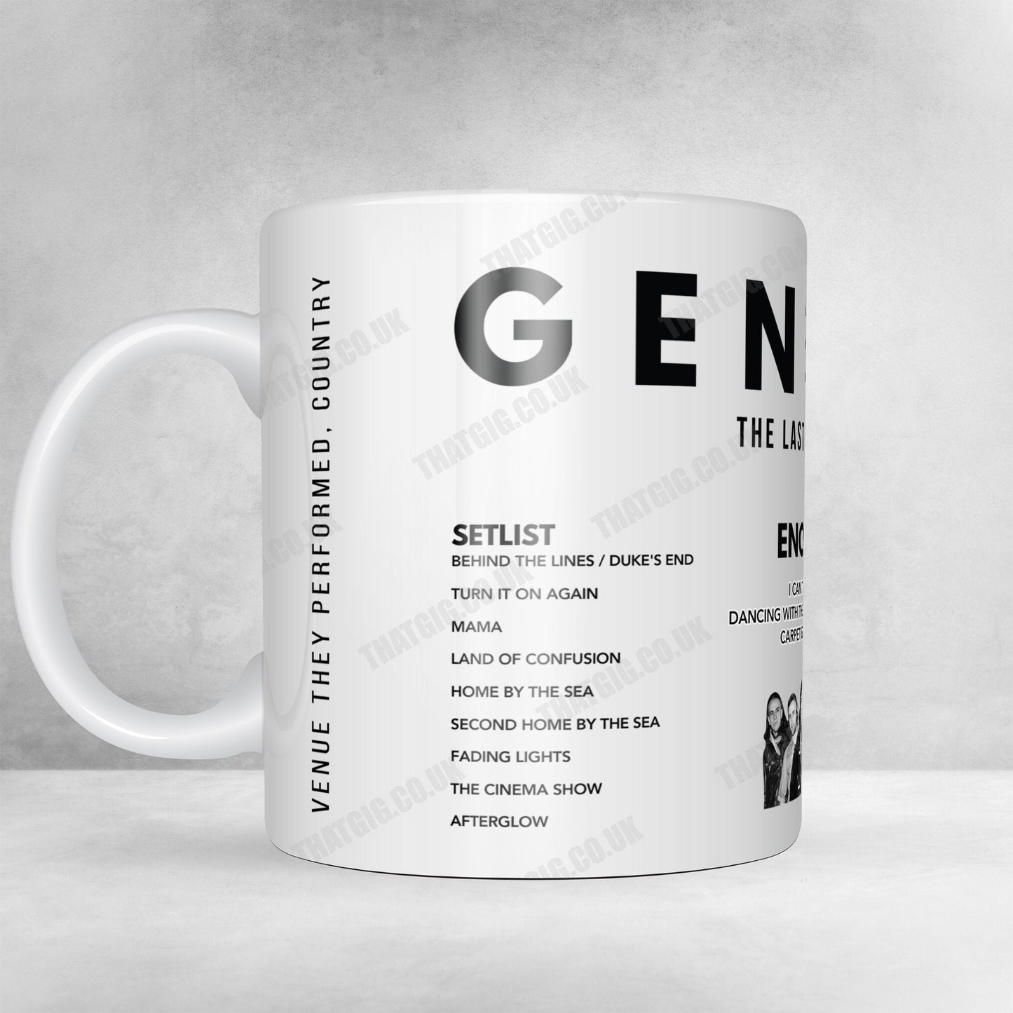 Genesis Setlist Poster - Ziggo Dome, Amsterdam - March 22nd, 2022