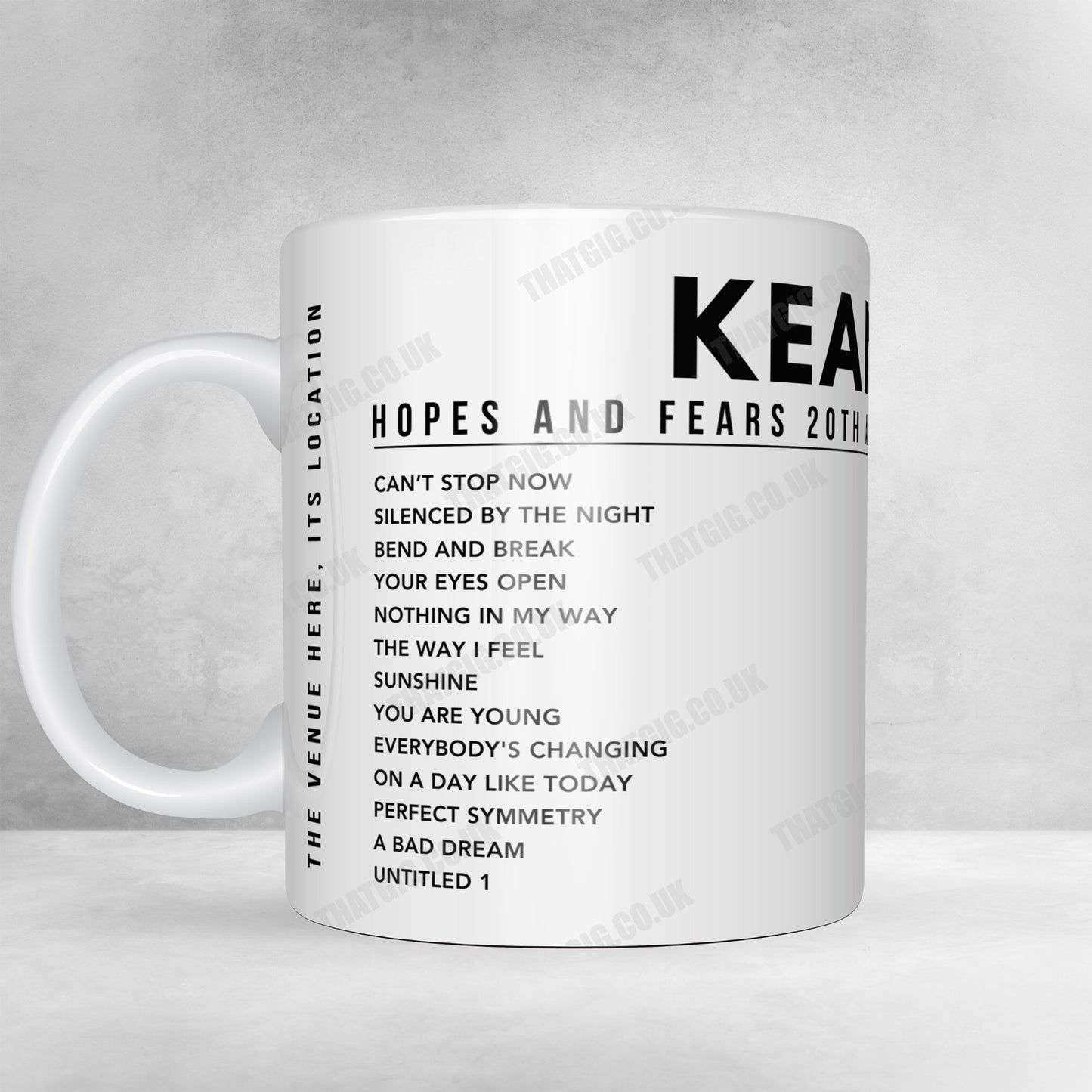 Keane Setlist Poster - The OVO Hydro, Glasgow - October 18th, 2024