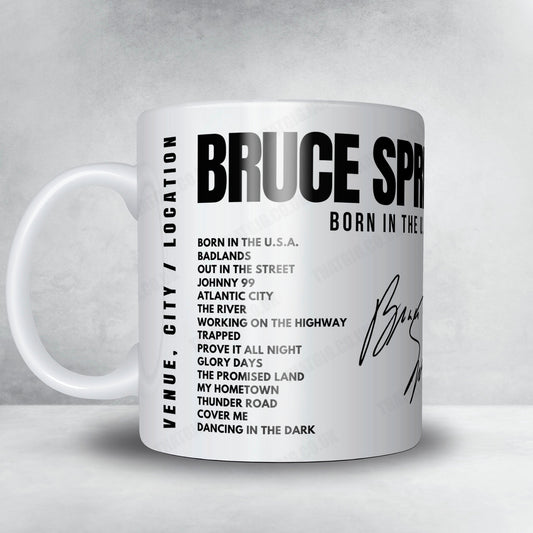 Bruce Springsteen Setlist Mug - Los Angeles Sports Arena, Los Angeles - October 28th, 1984