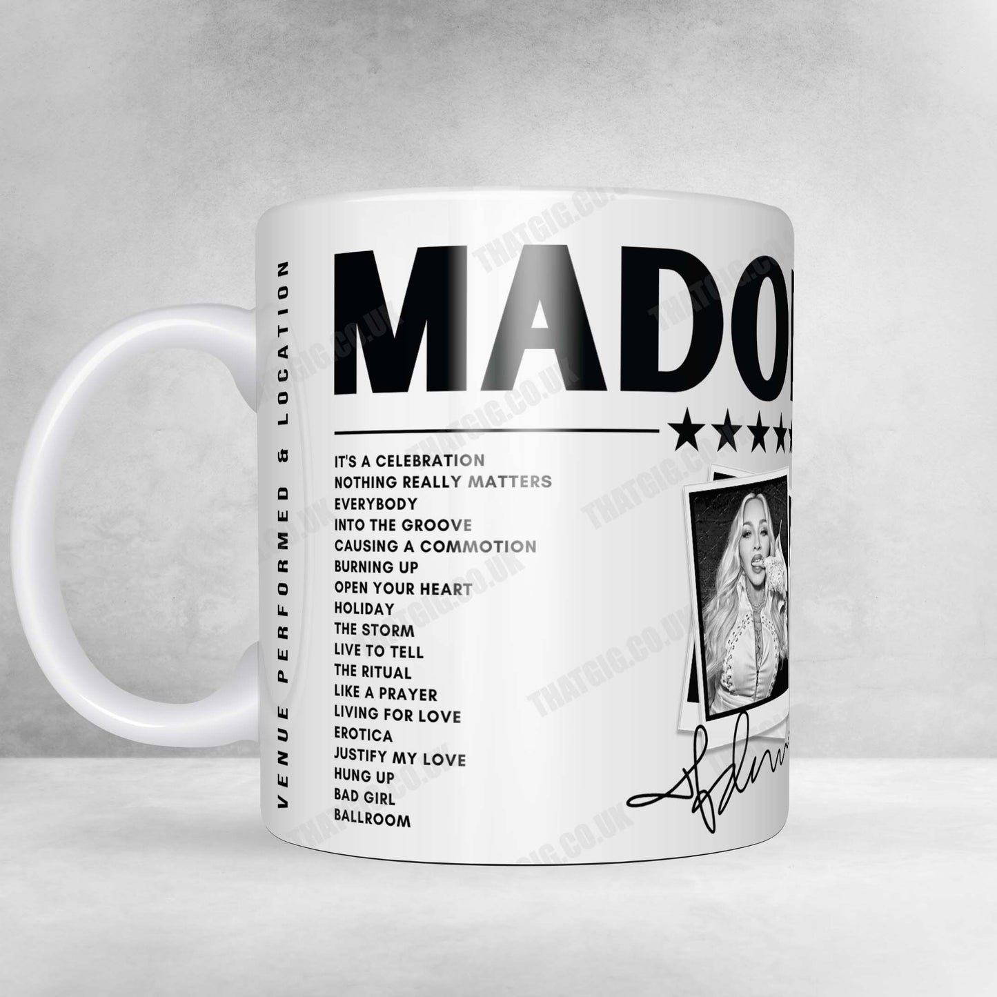 Madonna Setlist Poster - Acrisure Arena, Thousand Palms, CA - March 13th, 2024
