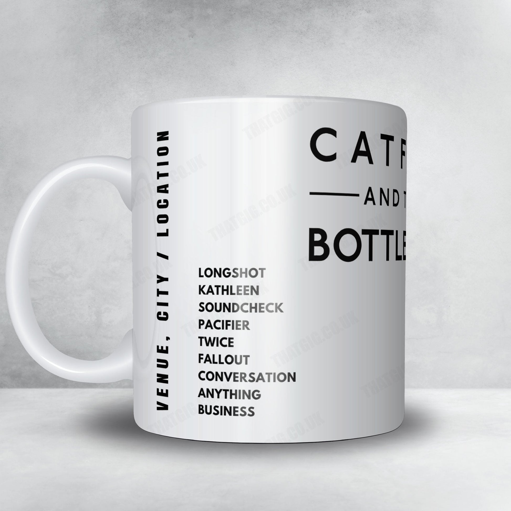 Catfish and the Bottlemen Setlist Mug - Alcatraz, Milan - February 5th, 2020