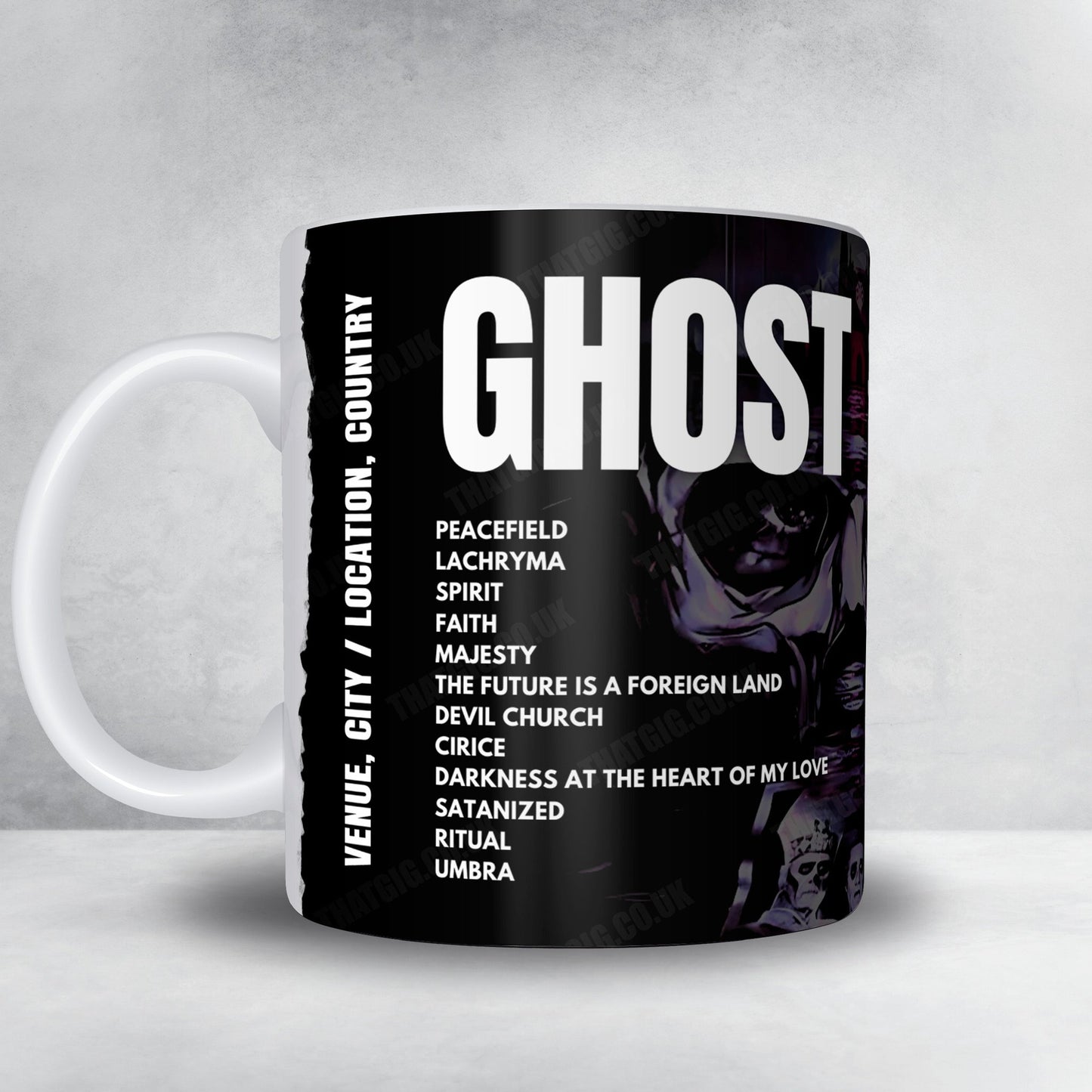 Ghost Setlist Mug - Le Zénith, Toulouse - April 27th, 2025