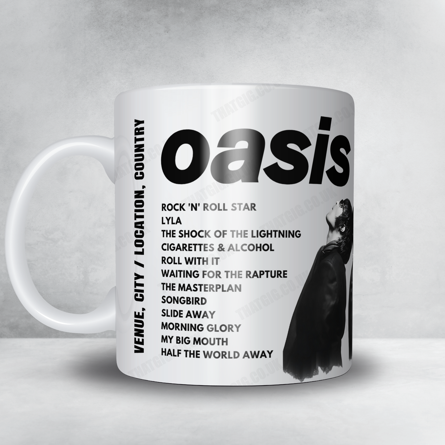 Oasis Setlist Poster - Pengrowth Saddledome, Calgary - August 30th, 2008
