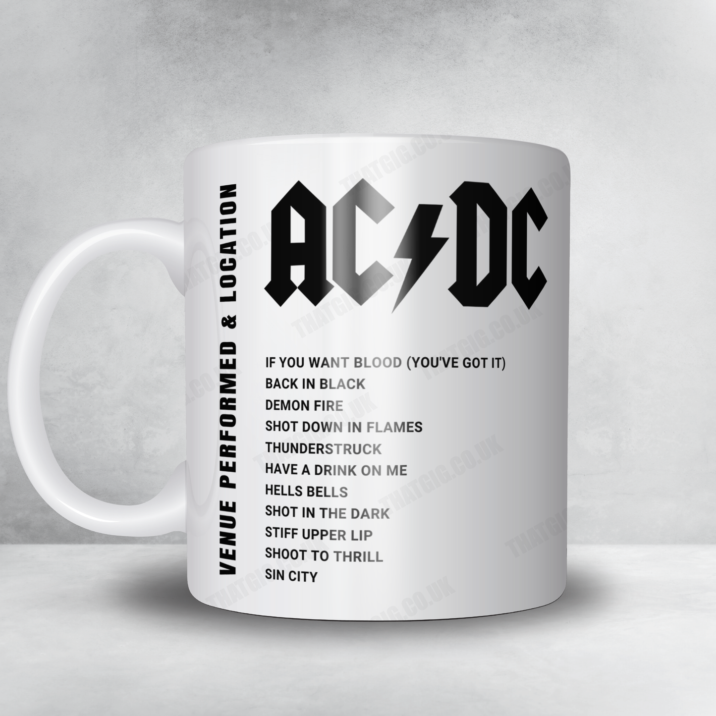 AC/DC Setlist Mug - Veltins-Arena, Gelsenkirchen - May 21st, 2024