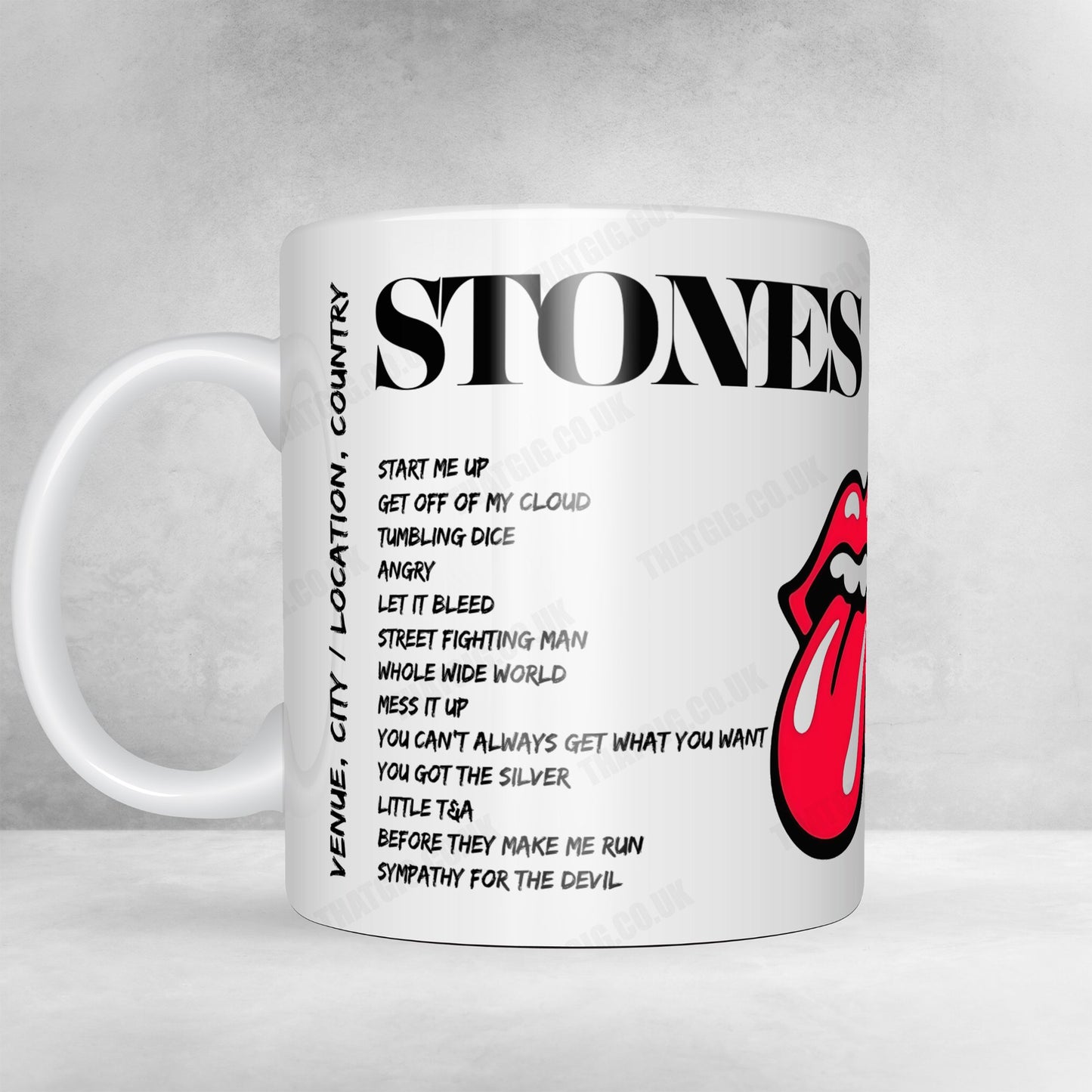 The Rolling Stones Setlist Mug - Estadio Metropolitano, Madrid, Spain - June 1st, 2022