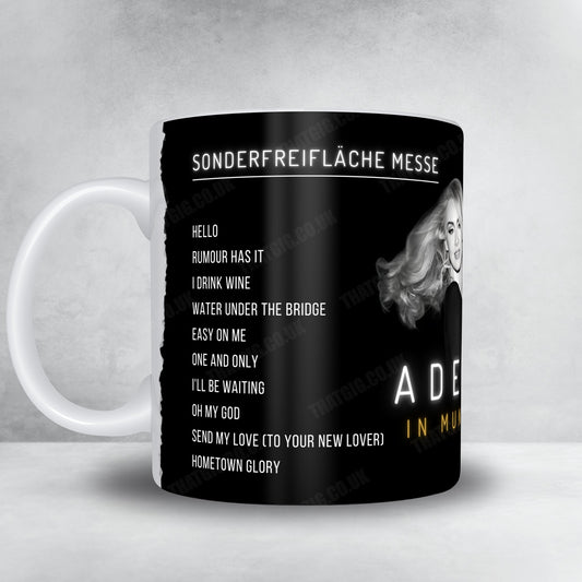 Adele Setlist Mug - Sonderfreifläche Messe, Munich - August 23rd, 2024