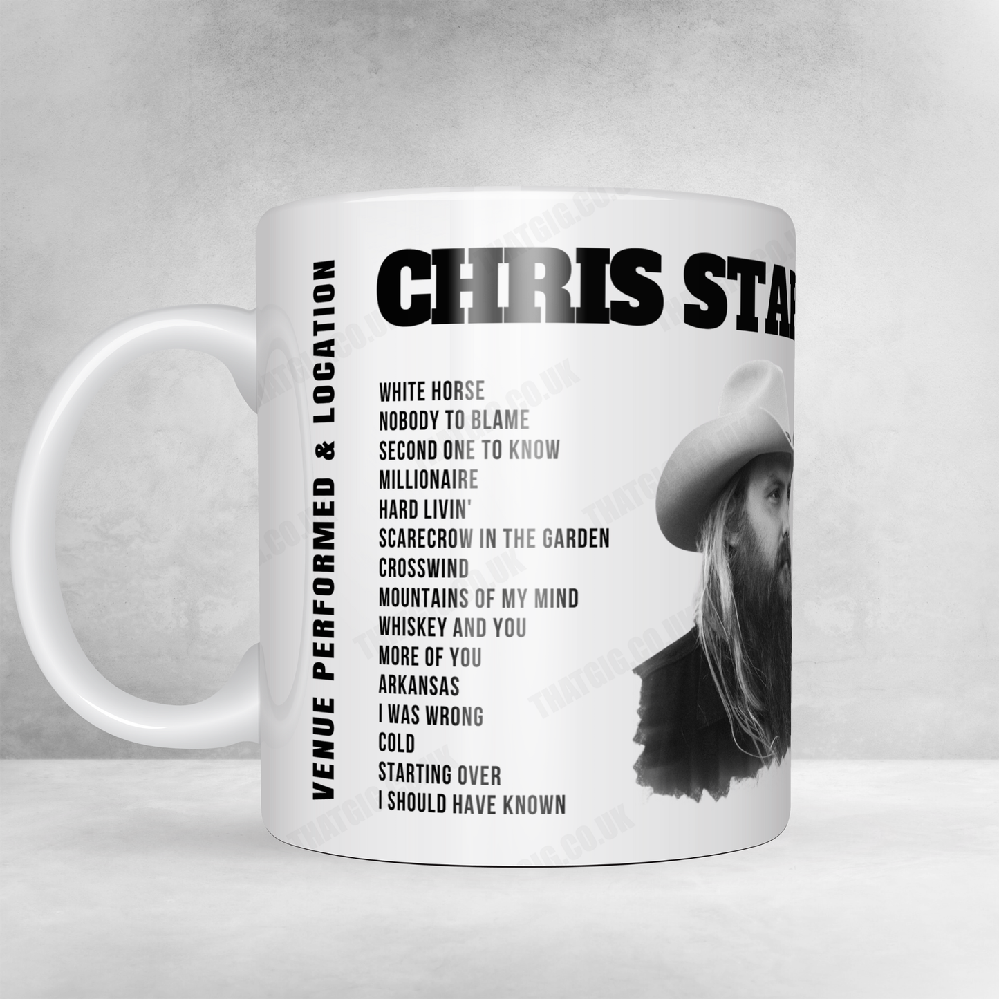 Chris Stapleton Setlist Mug - Huntington Center, Toledo - July 18th, 2024