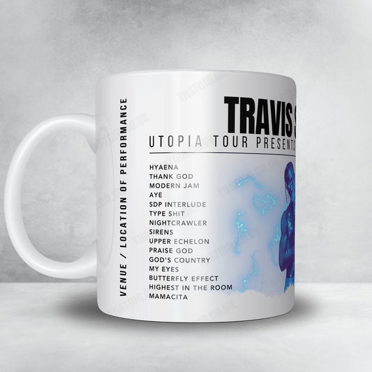 Travis Scott Setlist Mug - Centre Bell, Montreal - January 9th, 2024
