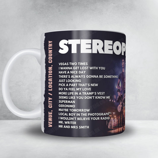 Stereophonics Setlist Mug - Festivalterrein Luttenbergerweg, Hellendoorn - May 31st, 2025