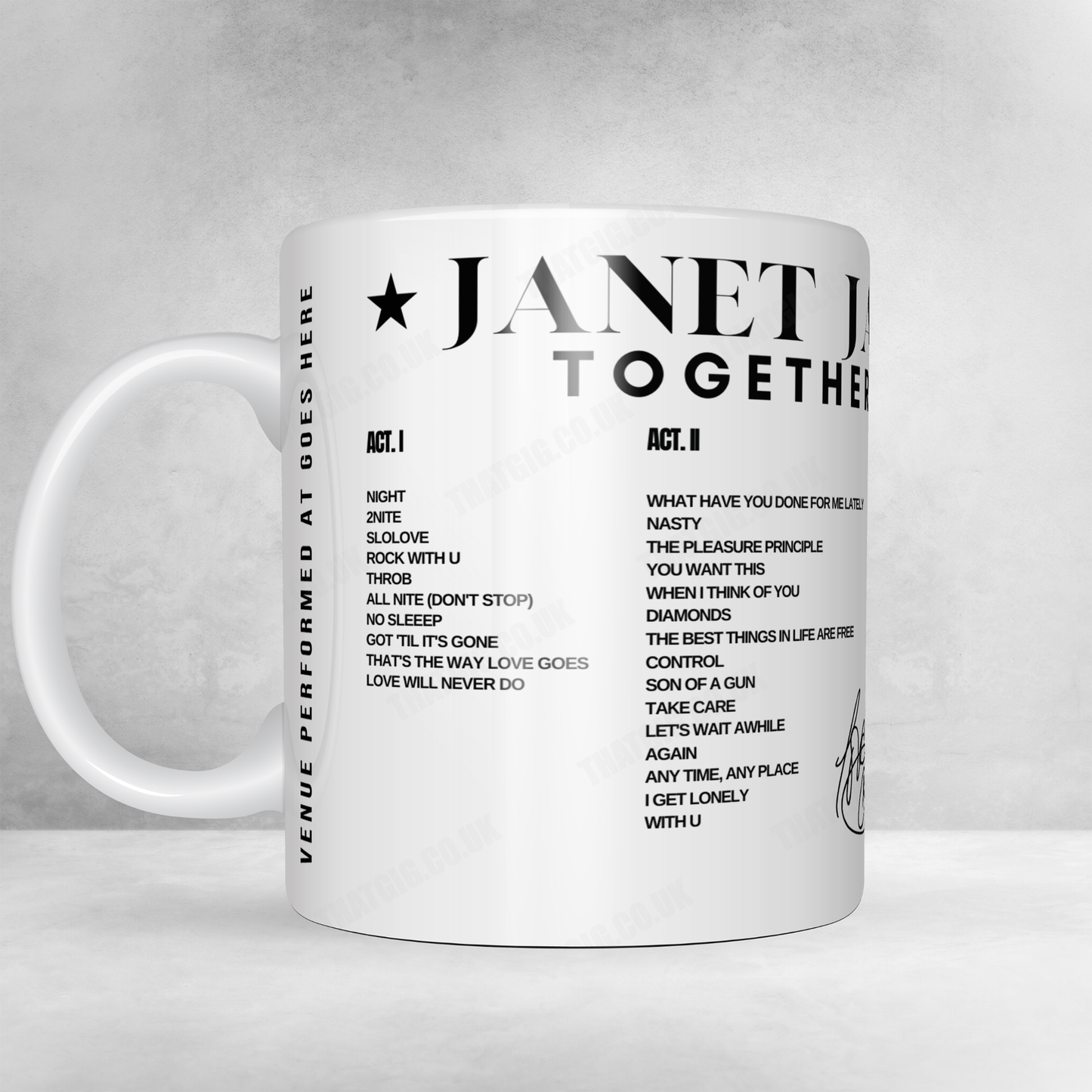 Janet Jackson Setlist Poster - State Farm Arena, Atlanta - July 21st, 2024