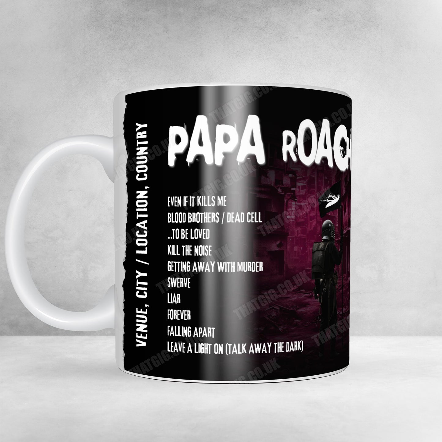 Papa Roach Setlist Poster - Jahrhunderthalle, Frankfurt, Germany - January 23rd, 2025