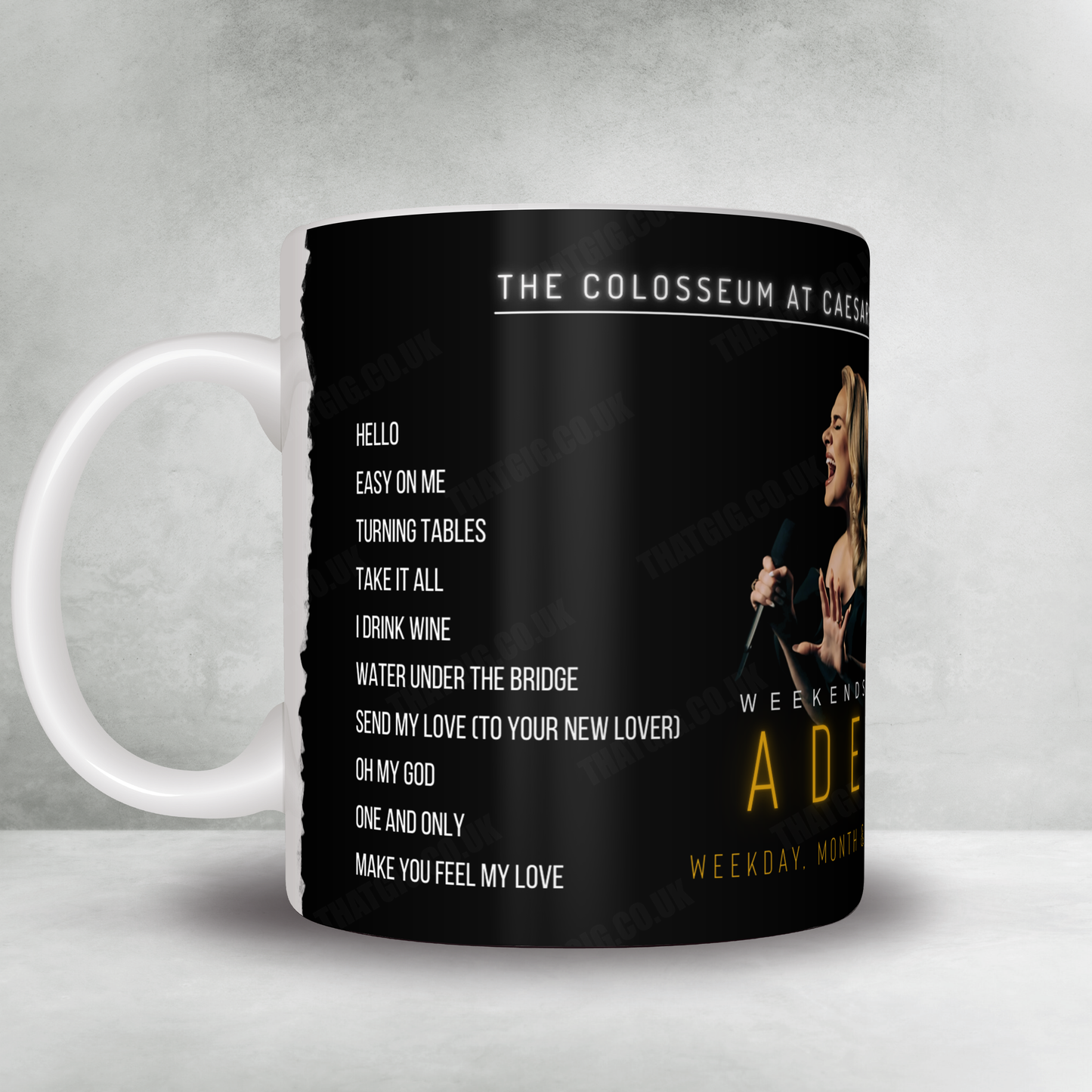 Adele Setlist Poster - The Colosseum at Caesars Palace, Las Vegas - February 24th, 2024