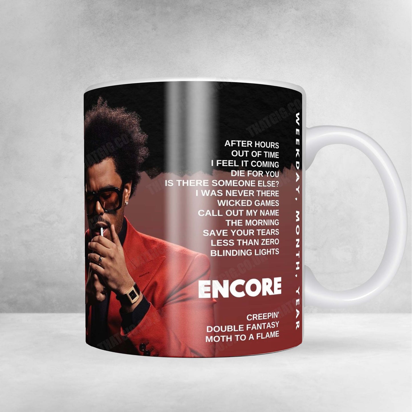The Weeknd Setlist Mug - AT&T Stadium, Arlington - August 27th, 2025