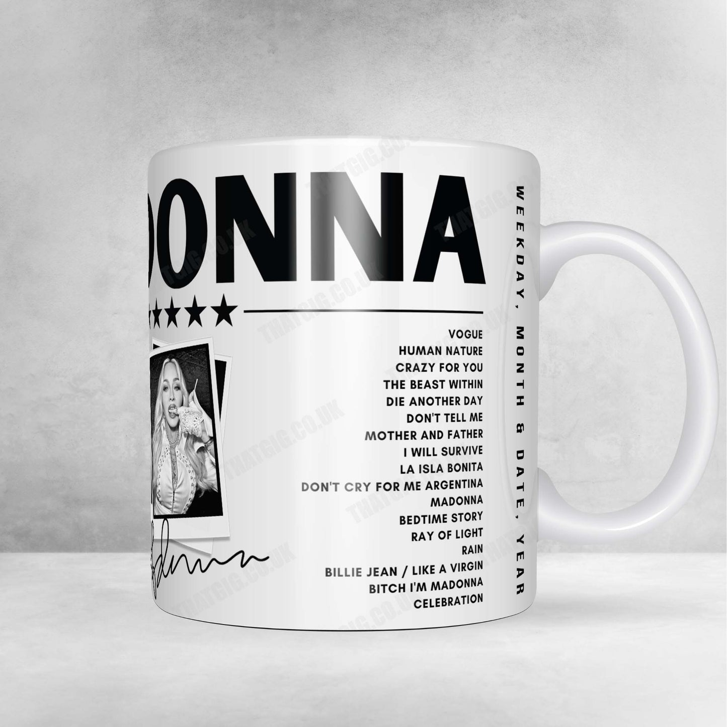 Madonna Setlist Poster - Acrisure Arena, Thousand Palms, CA - March 13th, 2024