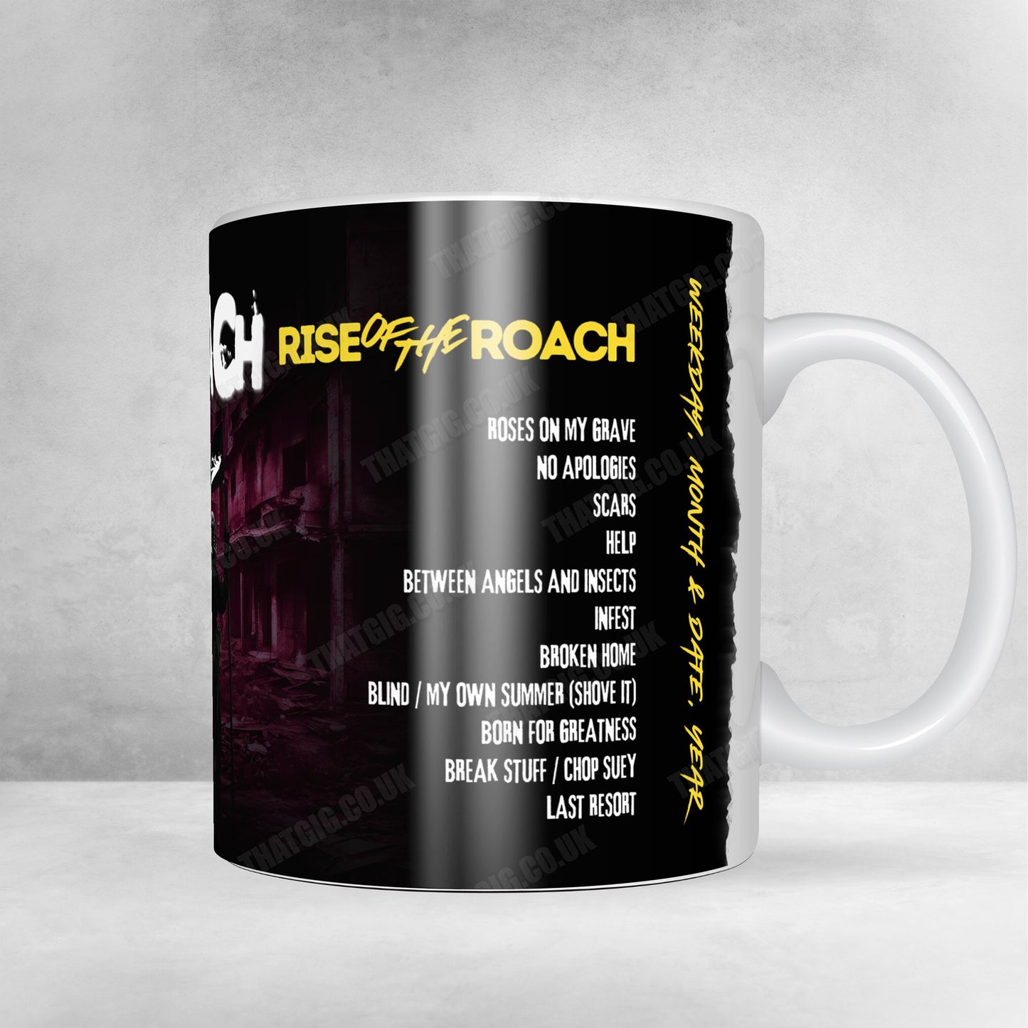 Papa Roach Setlist Poster - Jahrhunderthalle, Frankfurt, Germany - January 23rd, 2025