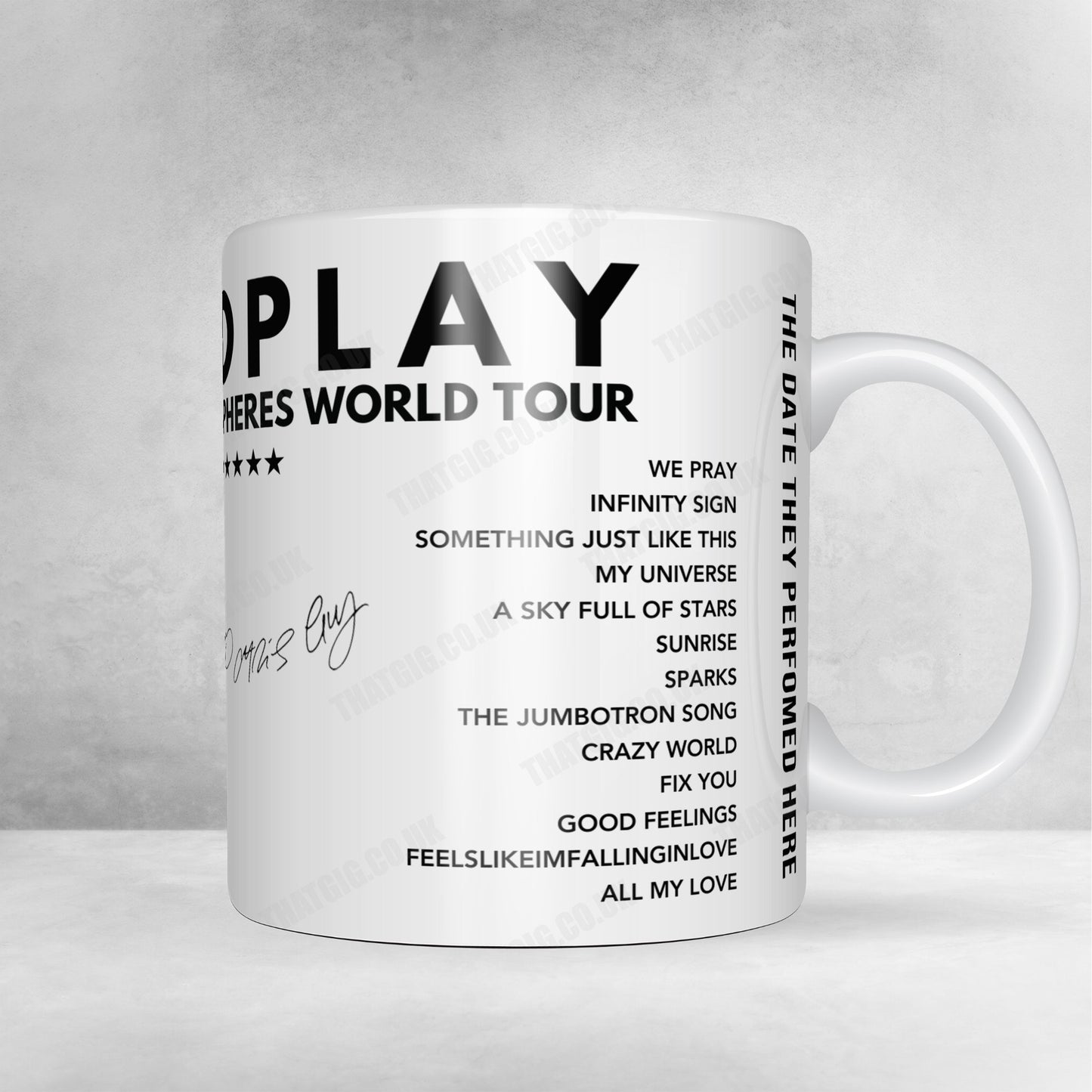 Coldplay Setlist Poster - Narendra Modi Stadium, Ahmedabad - January 26th, 2025