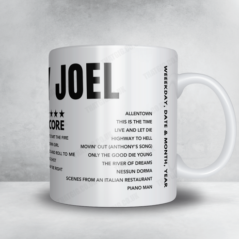 Billy Joel Setlist Mug - Raymond James Stadium - February 24th, 2024