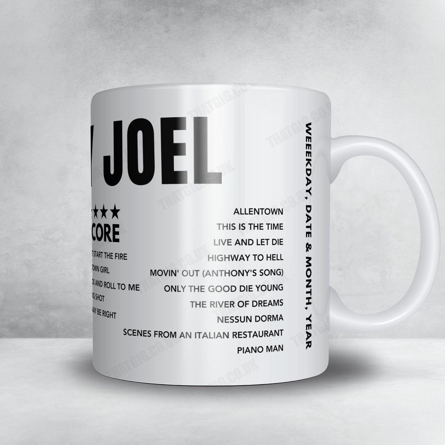 Billy Joel Setlist Poster - Madison Square Garden - July 25, 2024