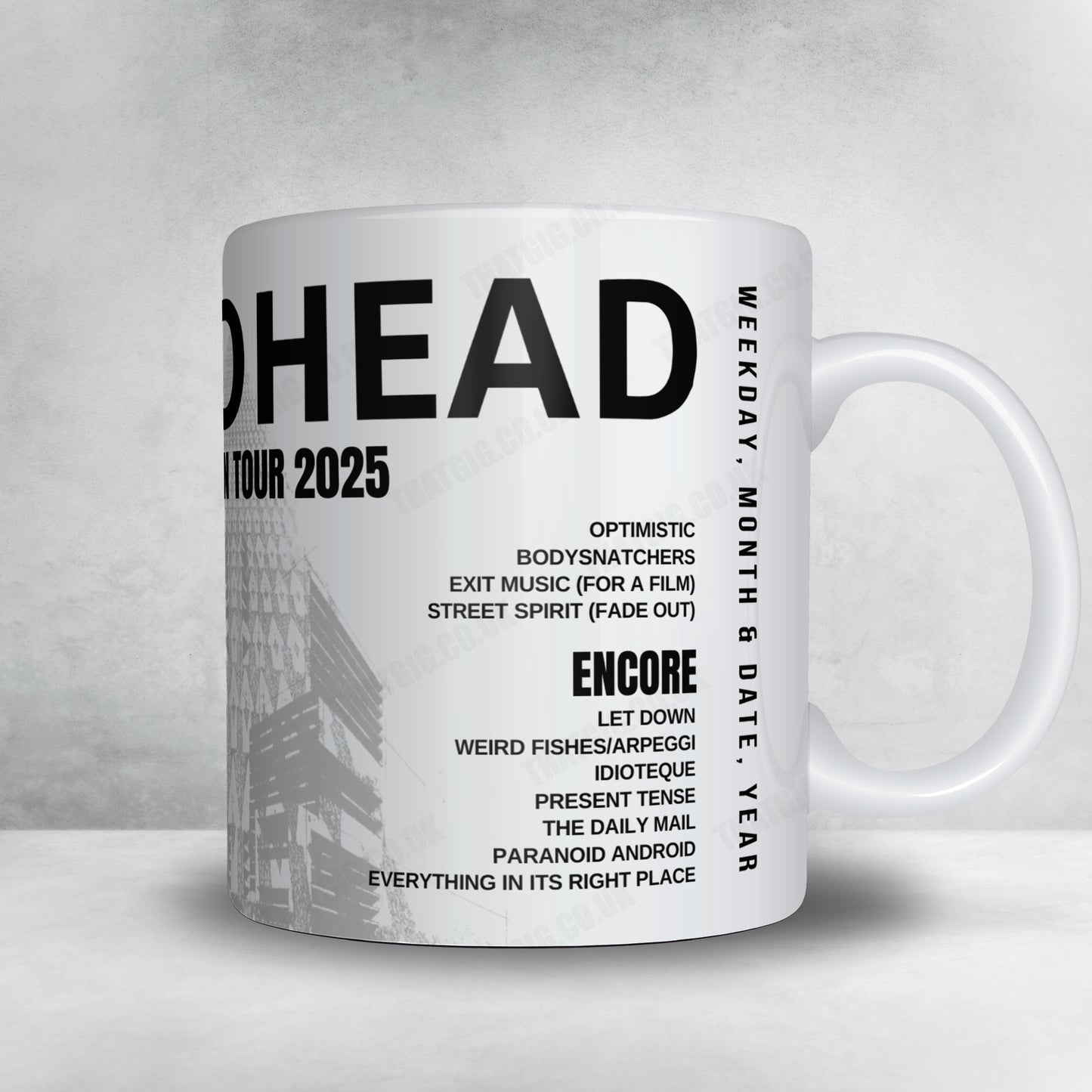 Radiohead Setlist Poster - Royal Arena, Copenhagen - December 16th, 2025
