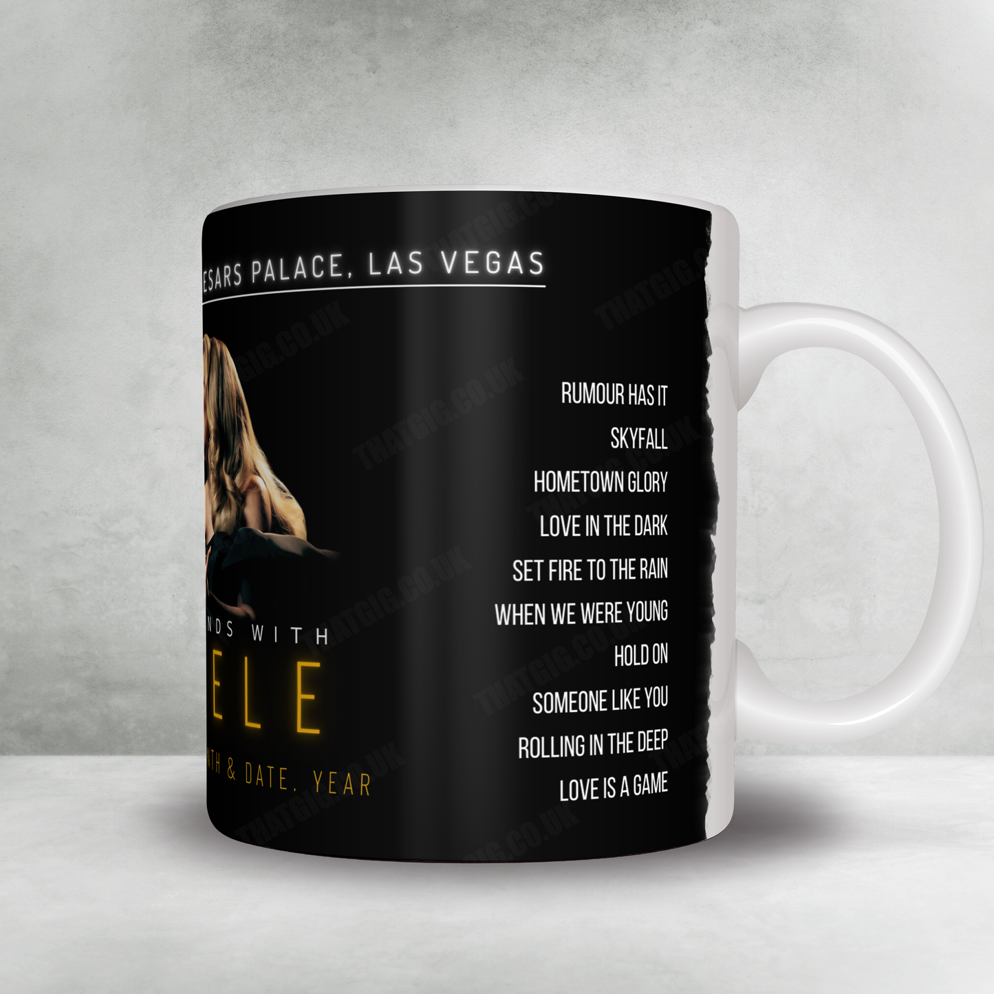 Adele Setlist Poster - The Colosseum at Caesars Palace, Las Vegas - February 24th, 2024