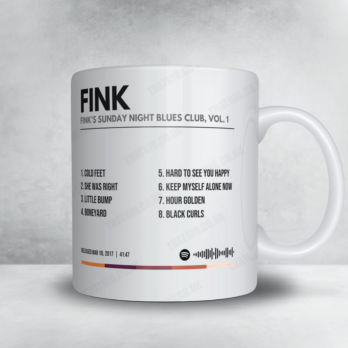Fink "Fink's Sunday Night Blues Club, Vol. 1" Album Mug - Minimal