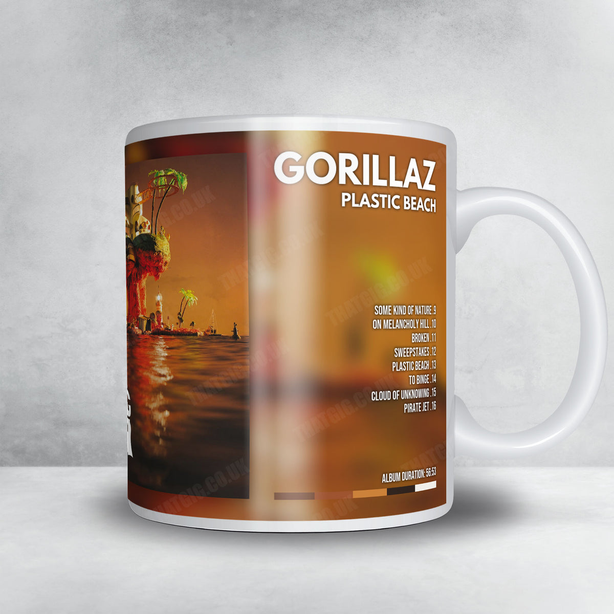 Gorillaz "Plastic Beach" Album Mug - Full Colour
