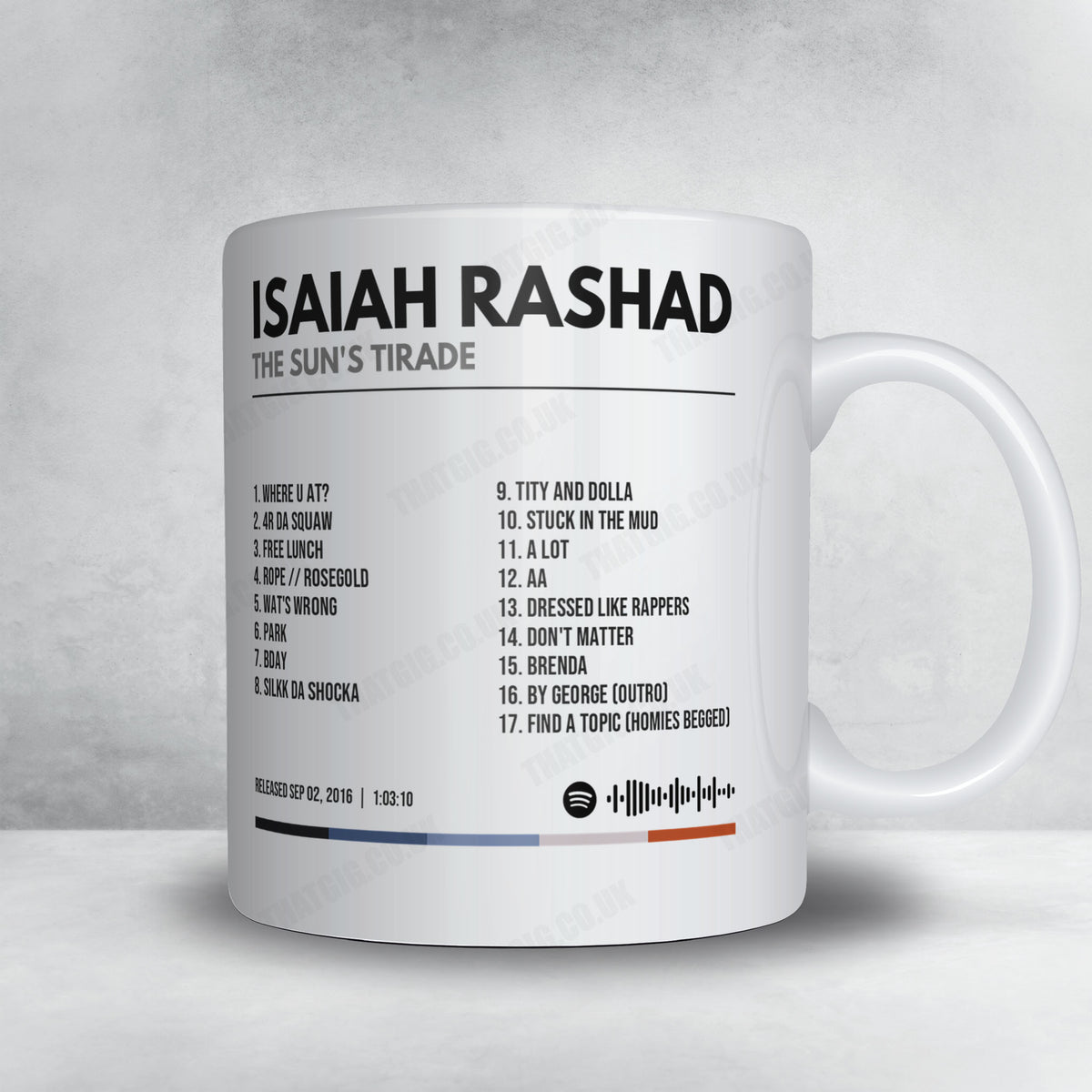Isaiah Rashad "The Sun's Tirade" Album Mug - Minimal