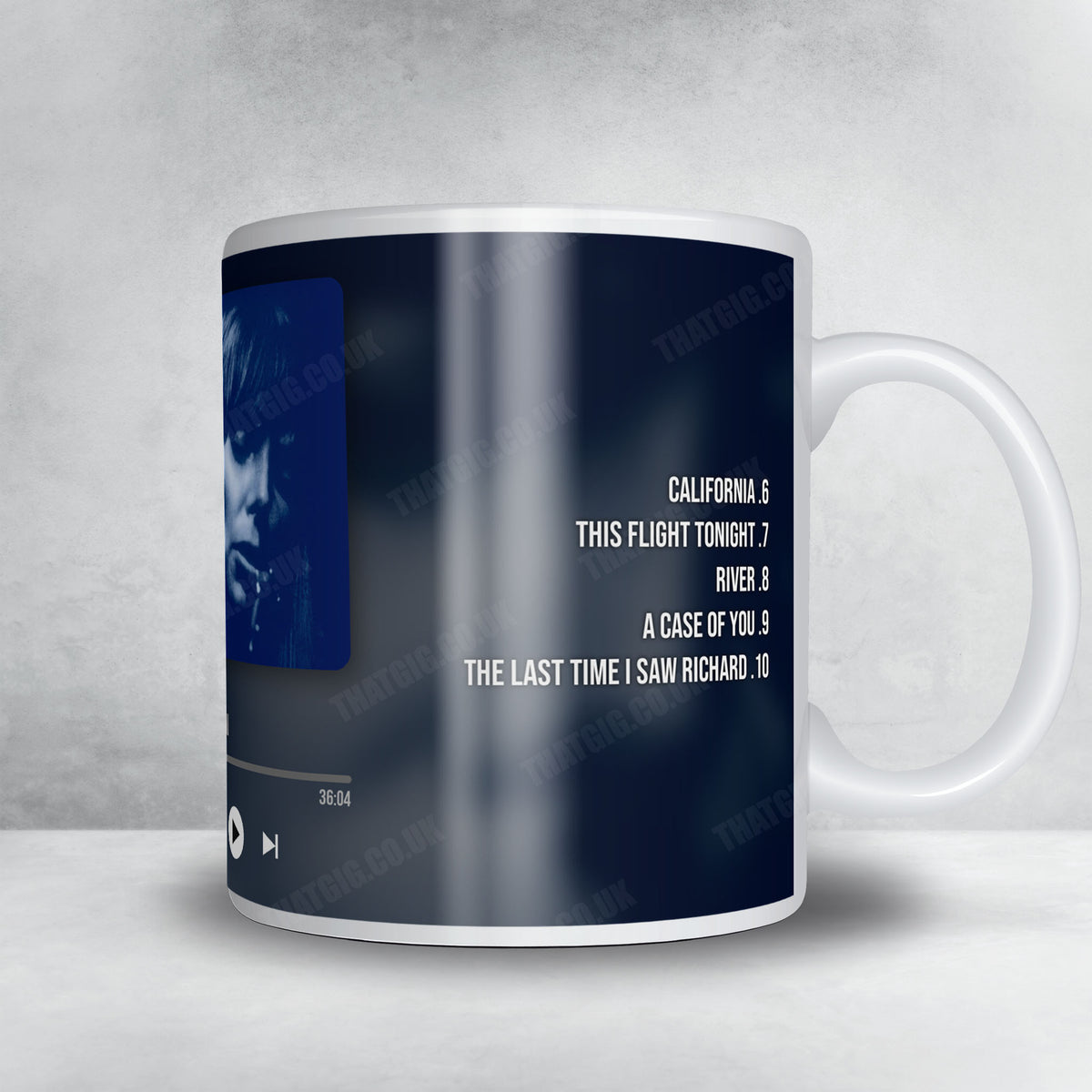 Joni Mitchell "Blue" Album Mug - Now Playing