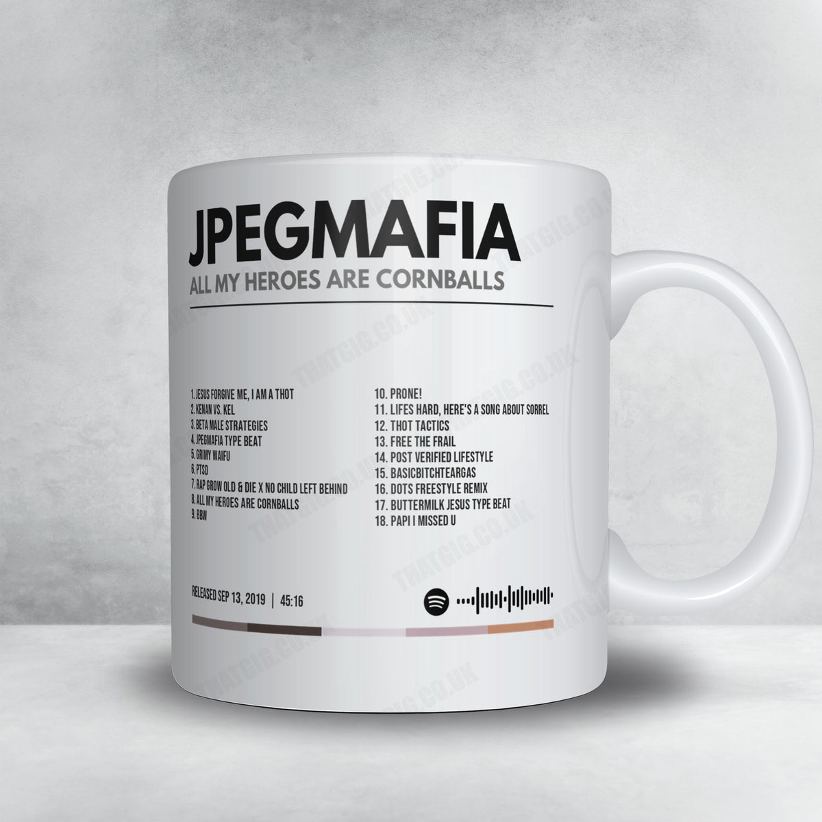 Jpegmafia "All My Heroes Are Cornballs" Album Mug - Minimal