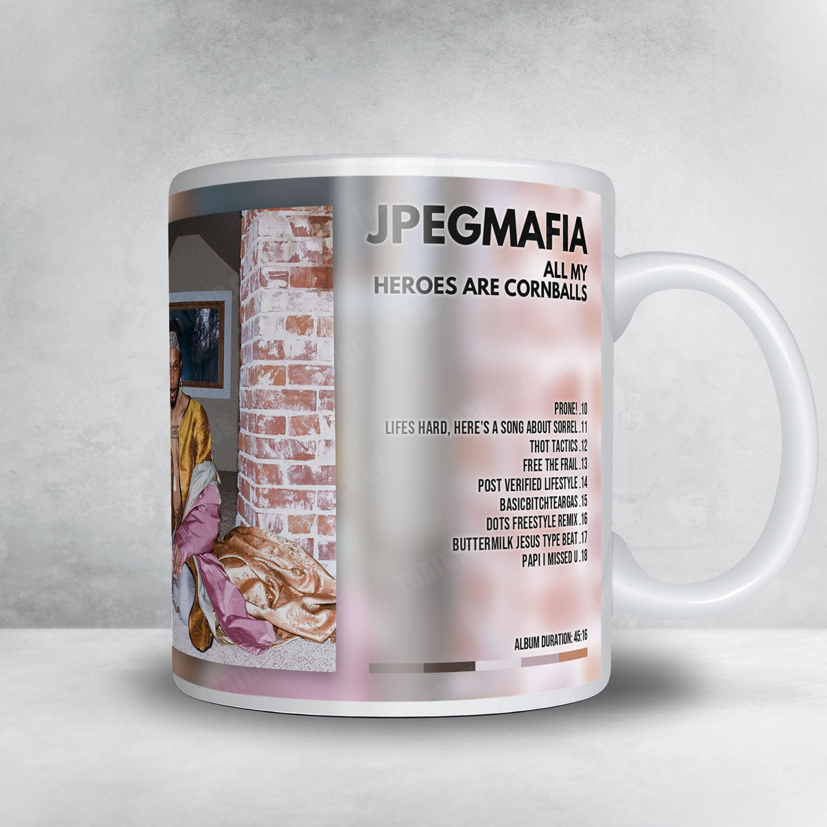 Jpegmafia "All My Heroes Are Cornballs" Album Mug - Full Colour