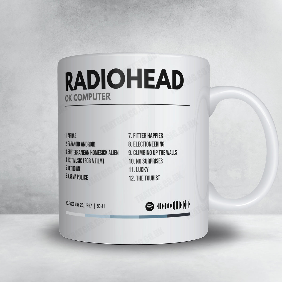 Radiohead "OK Computer" Album Mug - Minimal