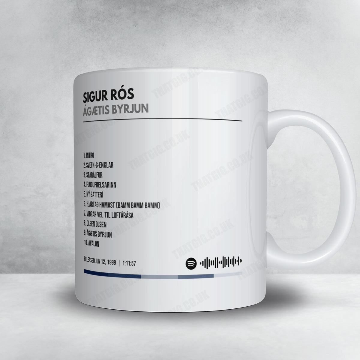 Sigur Rós "Ágætis byrjun" Album Mug - Minimal