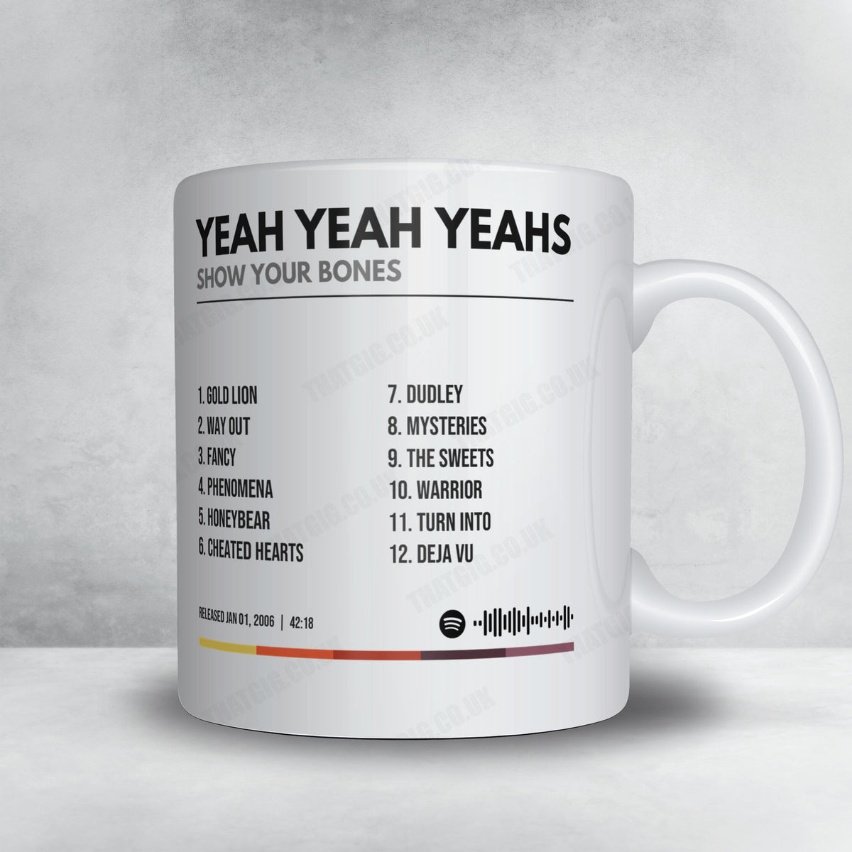 Yeah Yeah Yeahs "Show Your Bones" Album Mug - Minimal