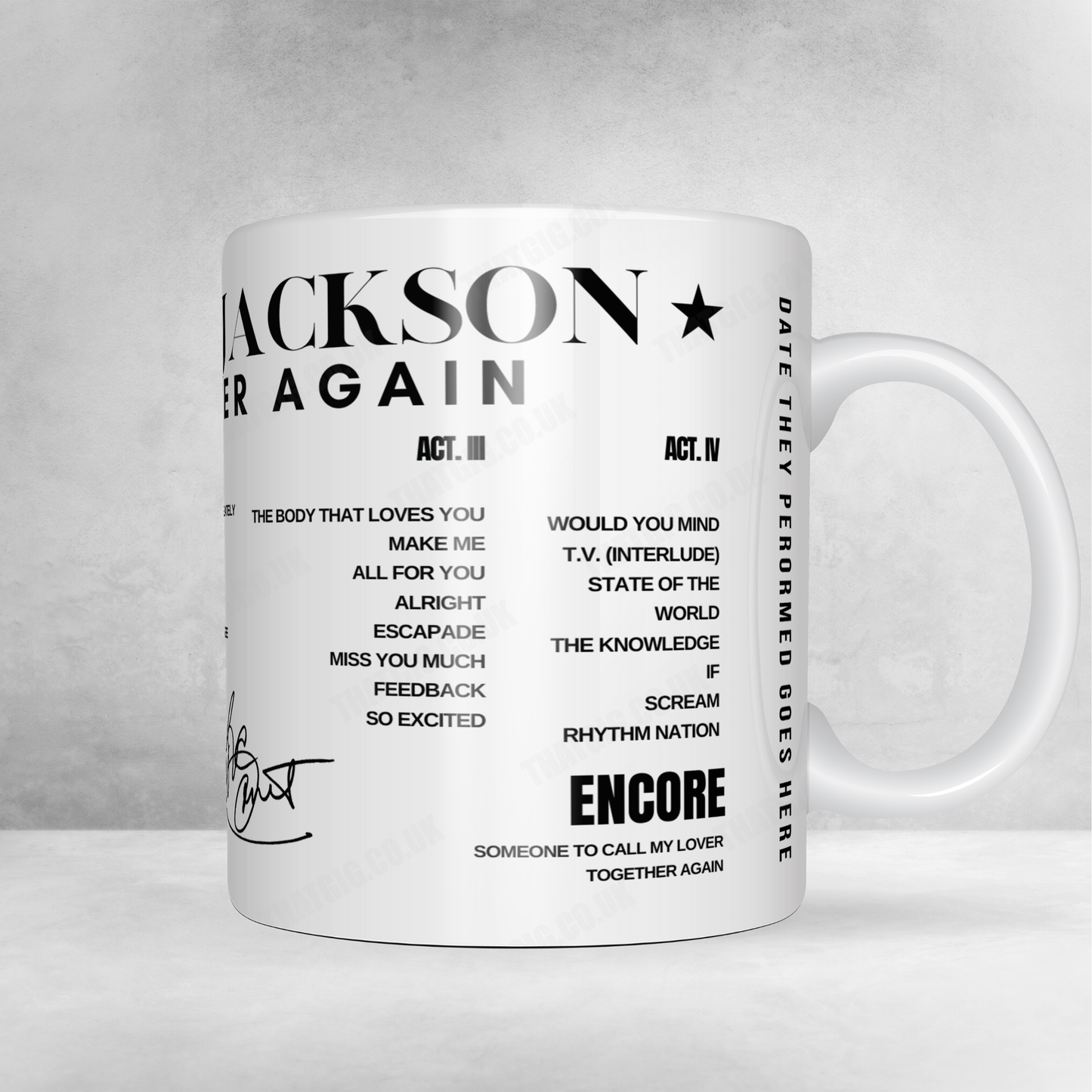 Janet Jackson Setlist Poster - State Farm Arena, Atlanta - July 21st, 2024
