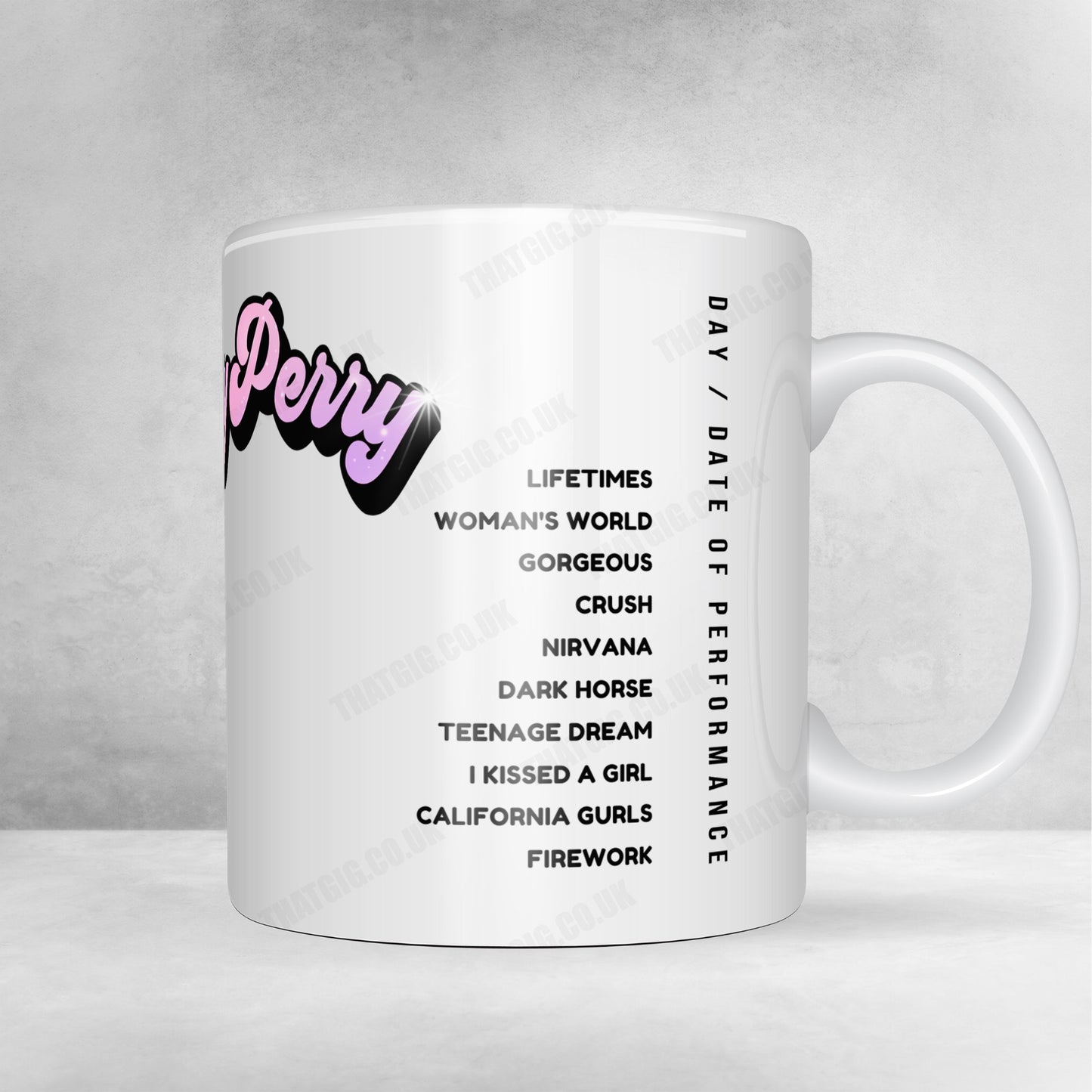 Katy Perry Setlist Poster - Resorts World Theatre, Las Vegas - October 13th, 2023