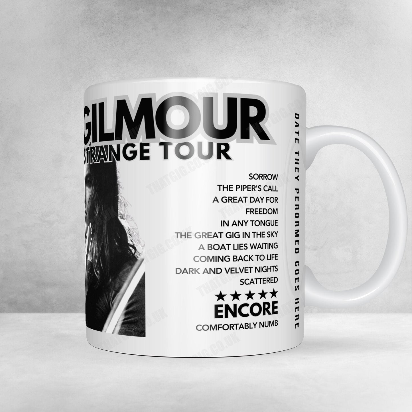 David Gilmour Setlist Poster - Brighton Centre, Brighton, England - September 20th, 2024