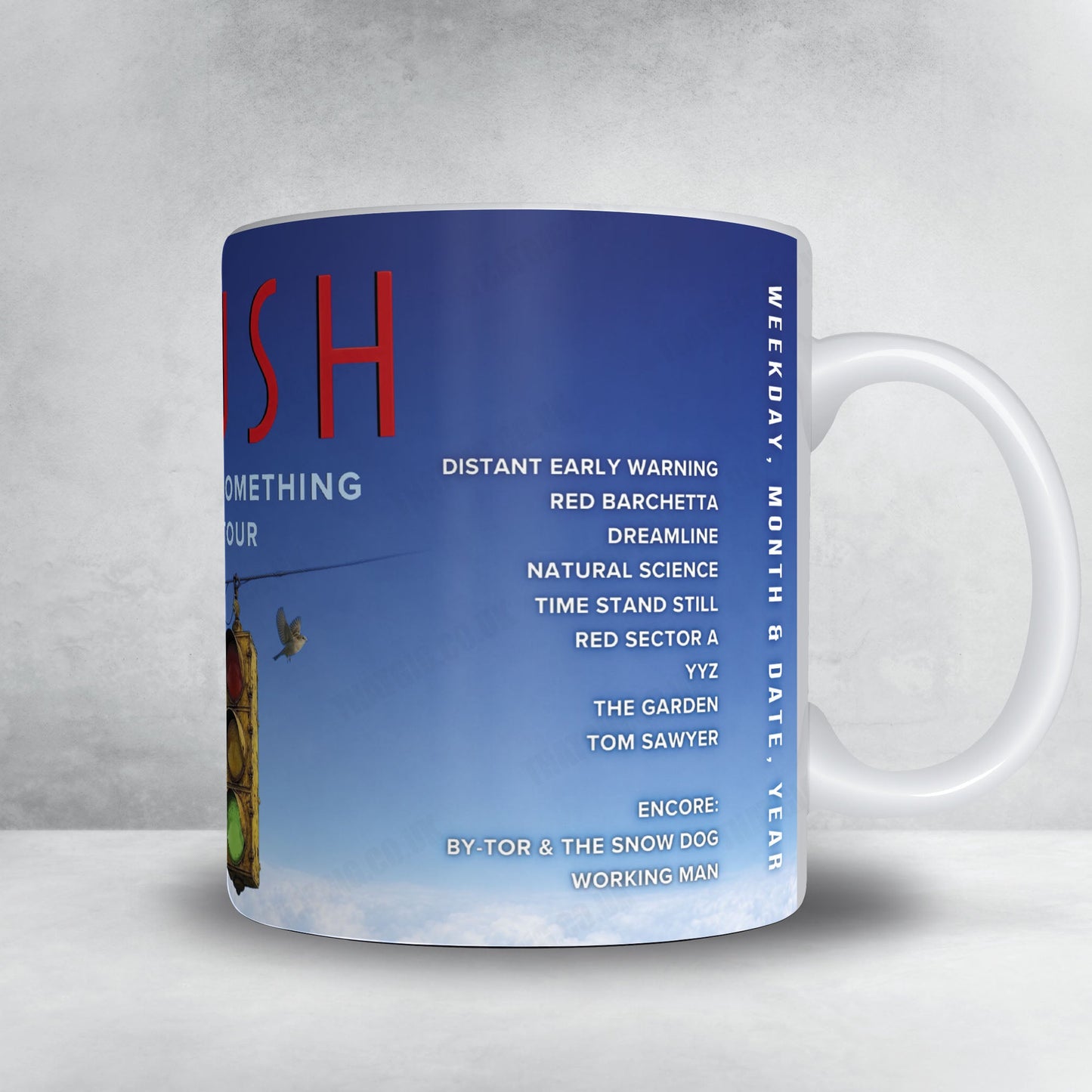 Rush Setlist Mug - Scotiabank Arena, Toronto - August 9th, 2026