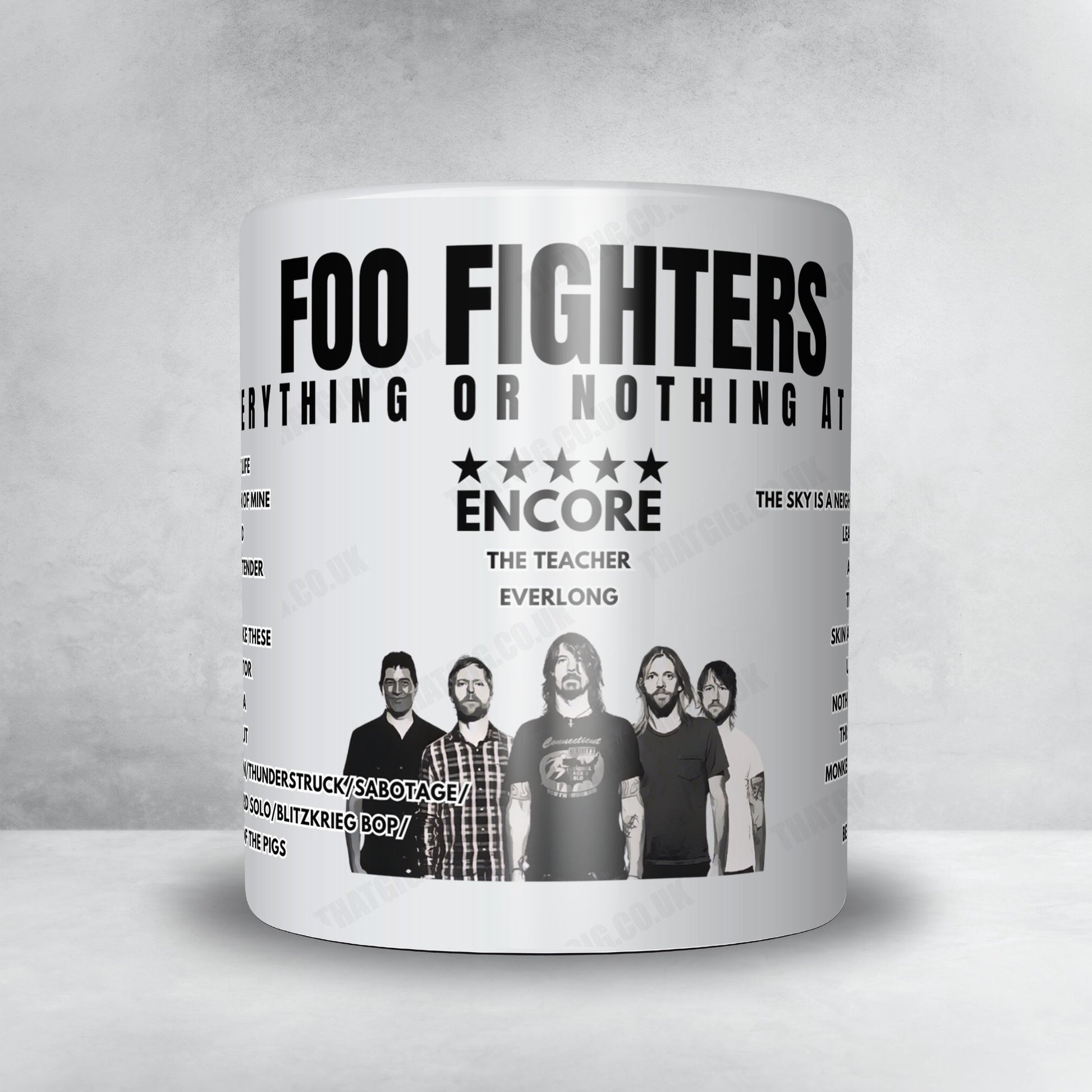 Foo Fighters Setlist Mug - Principality Stadium, Cardiff - June 25th, 2024