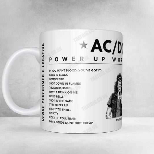 AC/DC Setlist Mug - ANZ Stadium, Sydney - February 18th, 2010