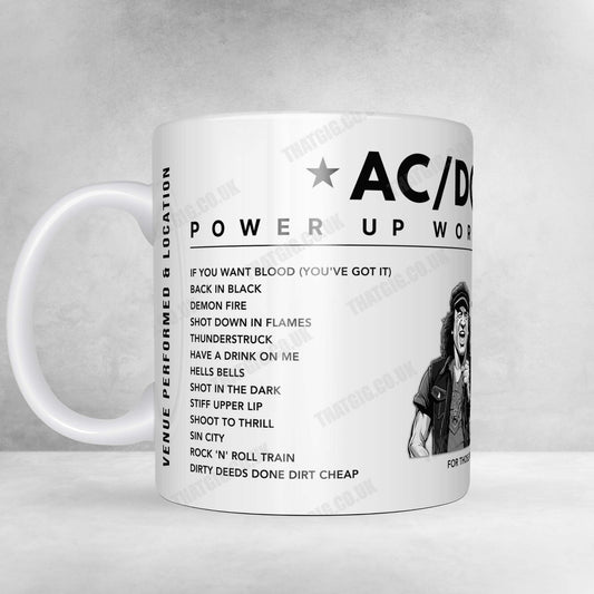 AC/DC Setlist Mug - Verizon Center, Washington - October 16th, 2009