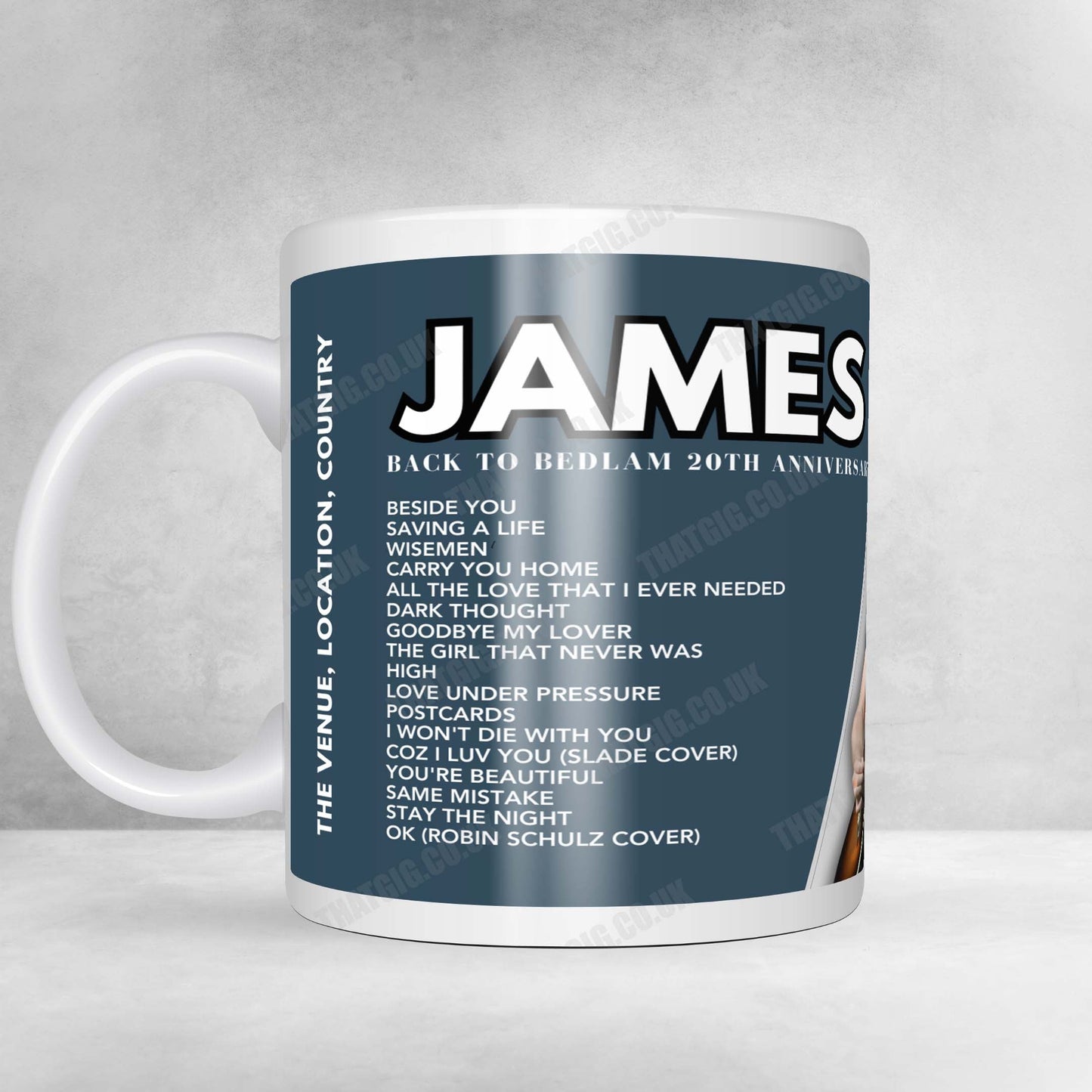 James Blunt Setlist Mug - Villa Palauda, Thuir - September 6th, 2024