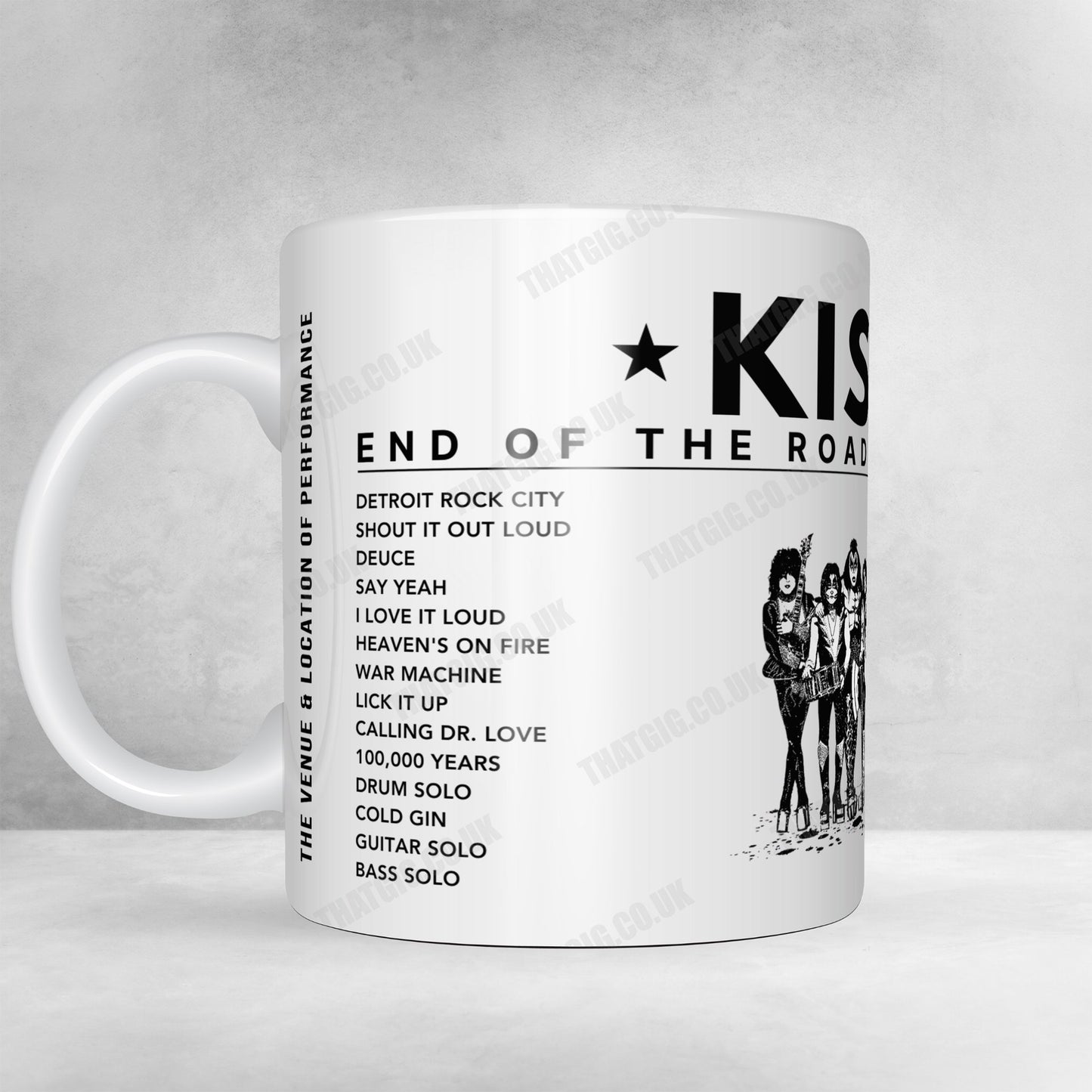 KISS Setlist Mug - Madison Square Garden, New York, December 2nd 2023