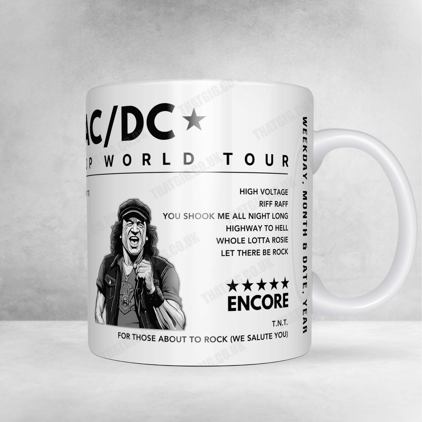 AC/DC Setlist Mug - Estadio San Mamés, Bilbao - June 28th, 2010