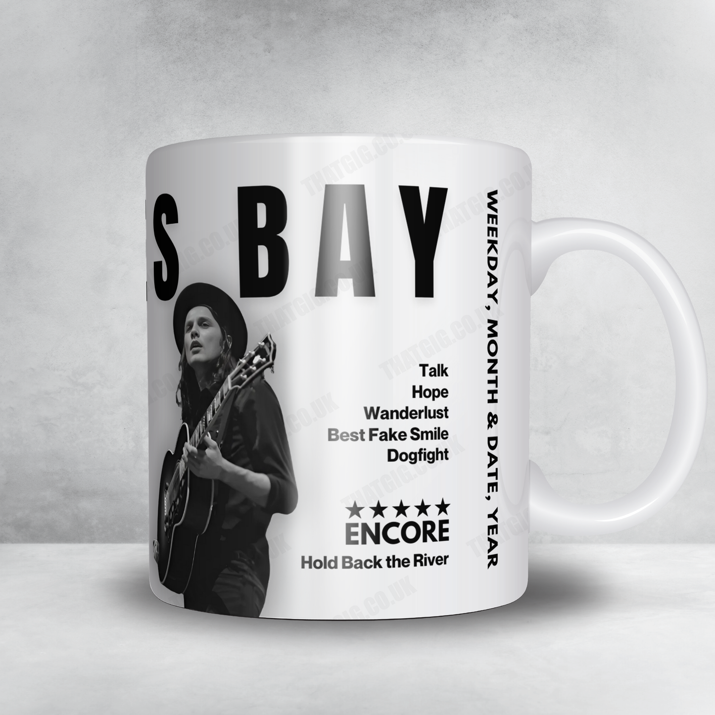 James Bay Setlist Mug - Flugplatz Birrfeld, Raiffeisen Lupfig - June 4th, 2022