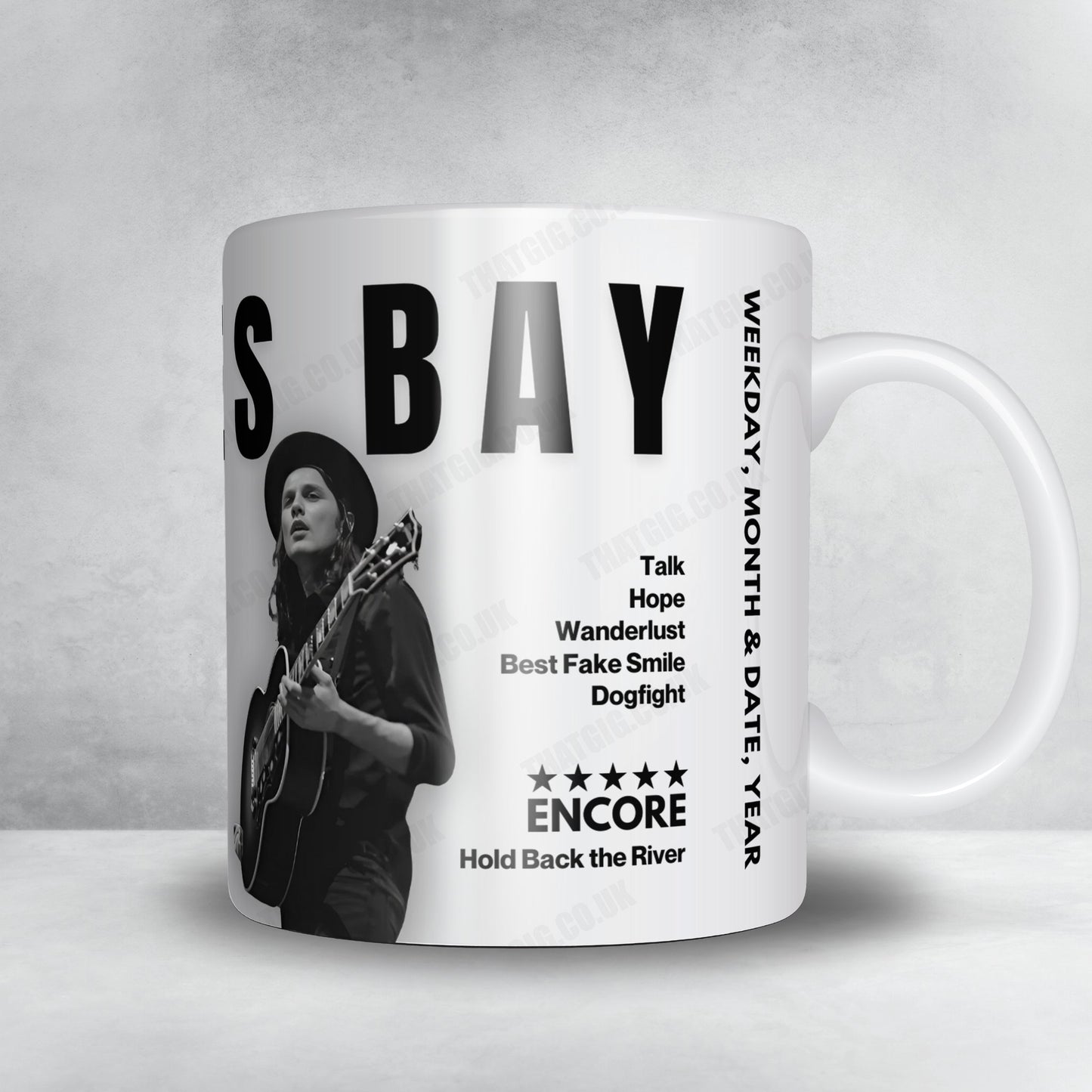 James Bay Setlist Mug - Admiralspalast, Berlin - November 9th, 2022