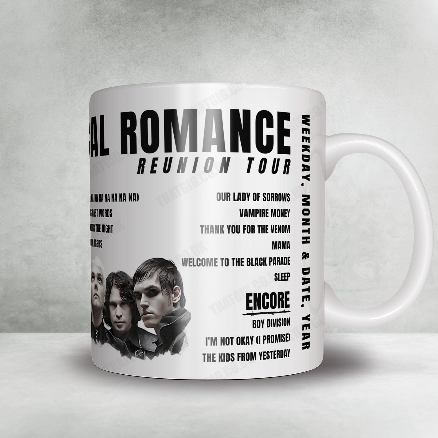 My Chemical Romance Setlist Mug - Toyota Center, Houston - September 27th, 2022