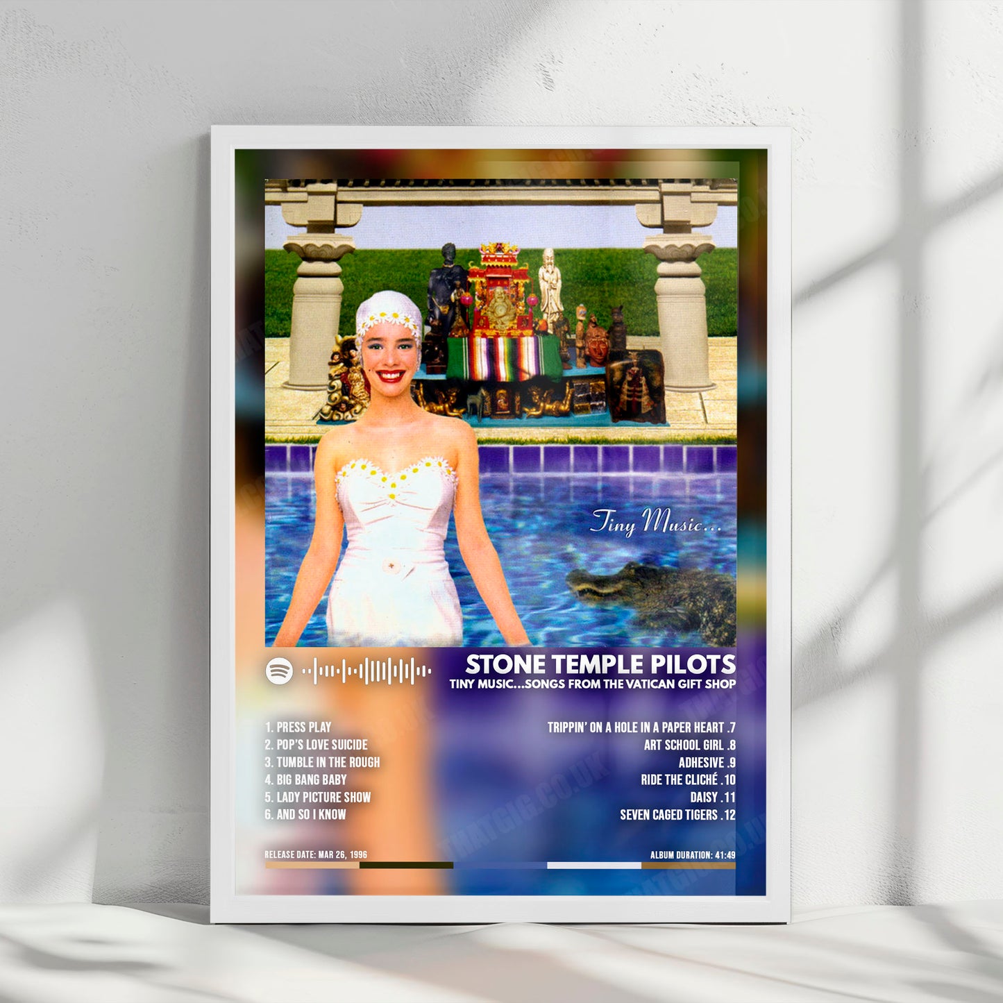 Stone Temple Pilots "Tiny Music... Songs from the Vatican Gift Shop" Album Cover Poster - with Complete Tracklist