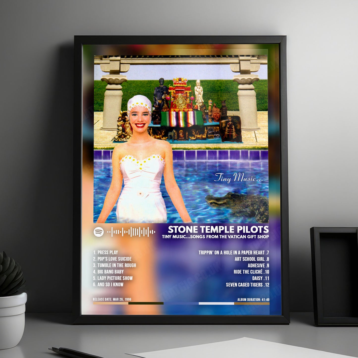 Stone Temple Pilots "Tiny Music... Songs from the Vatican Gift Shop" Album Cover Poster - with Complete Tracklist