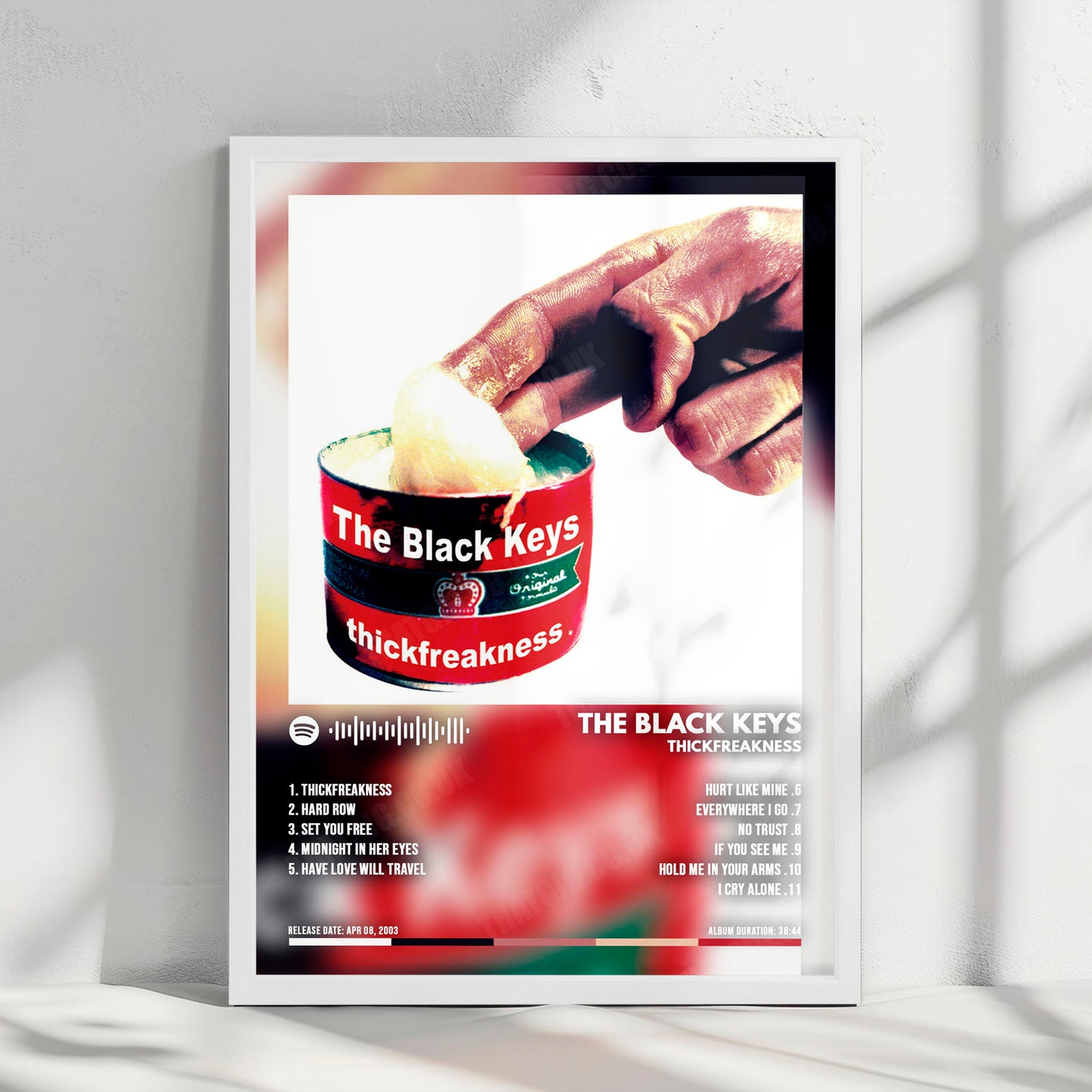 The Black Keys "Thickfreakness" Album Cover Poster - with Complete Tracklist
