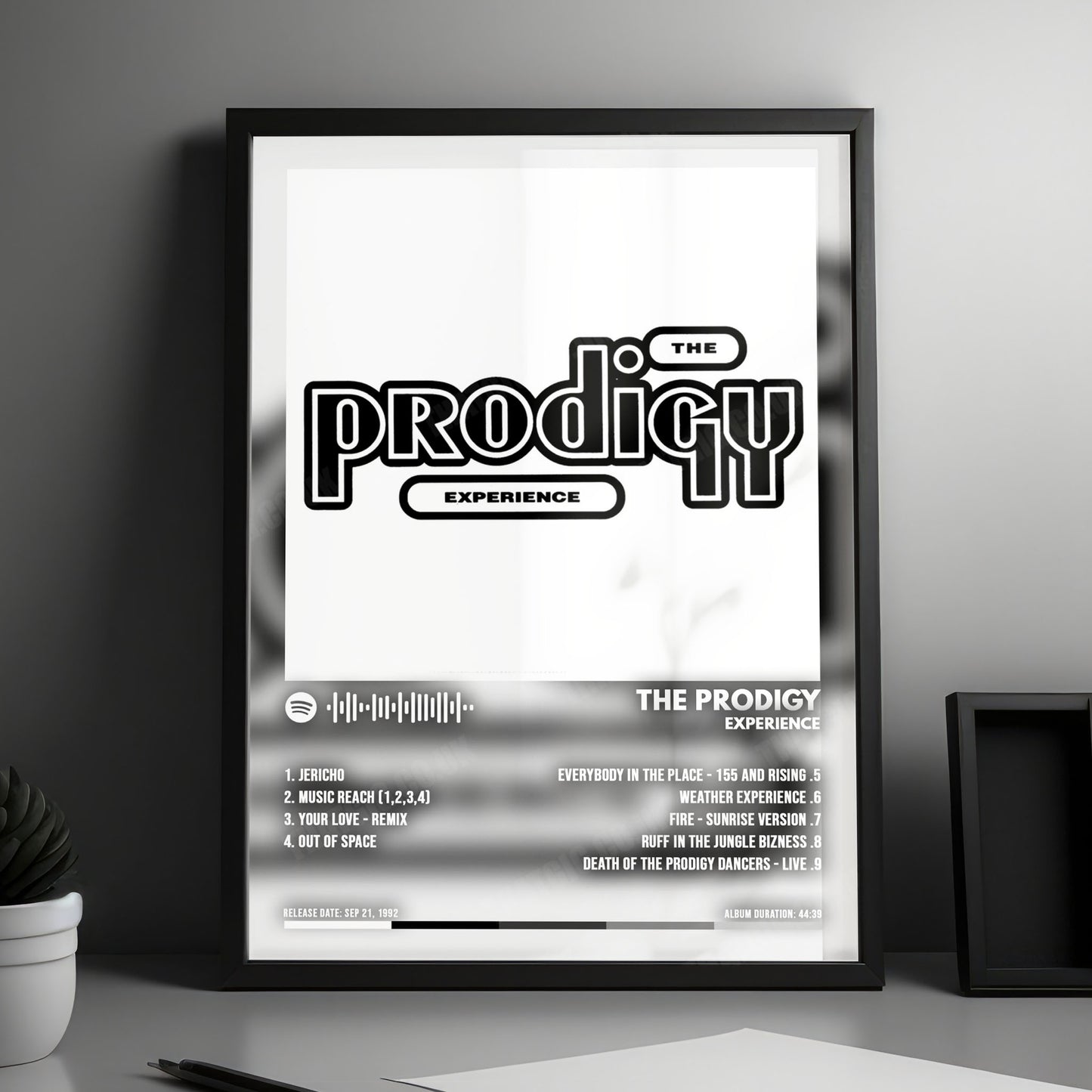 The Prodigy "Experience" Album Cover Poster - with Complete Tracklist